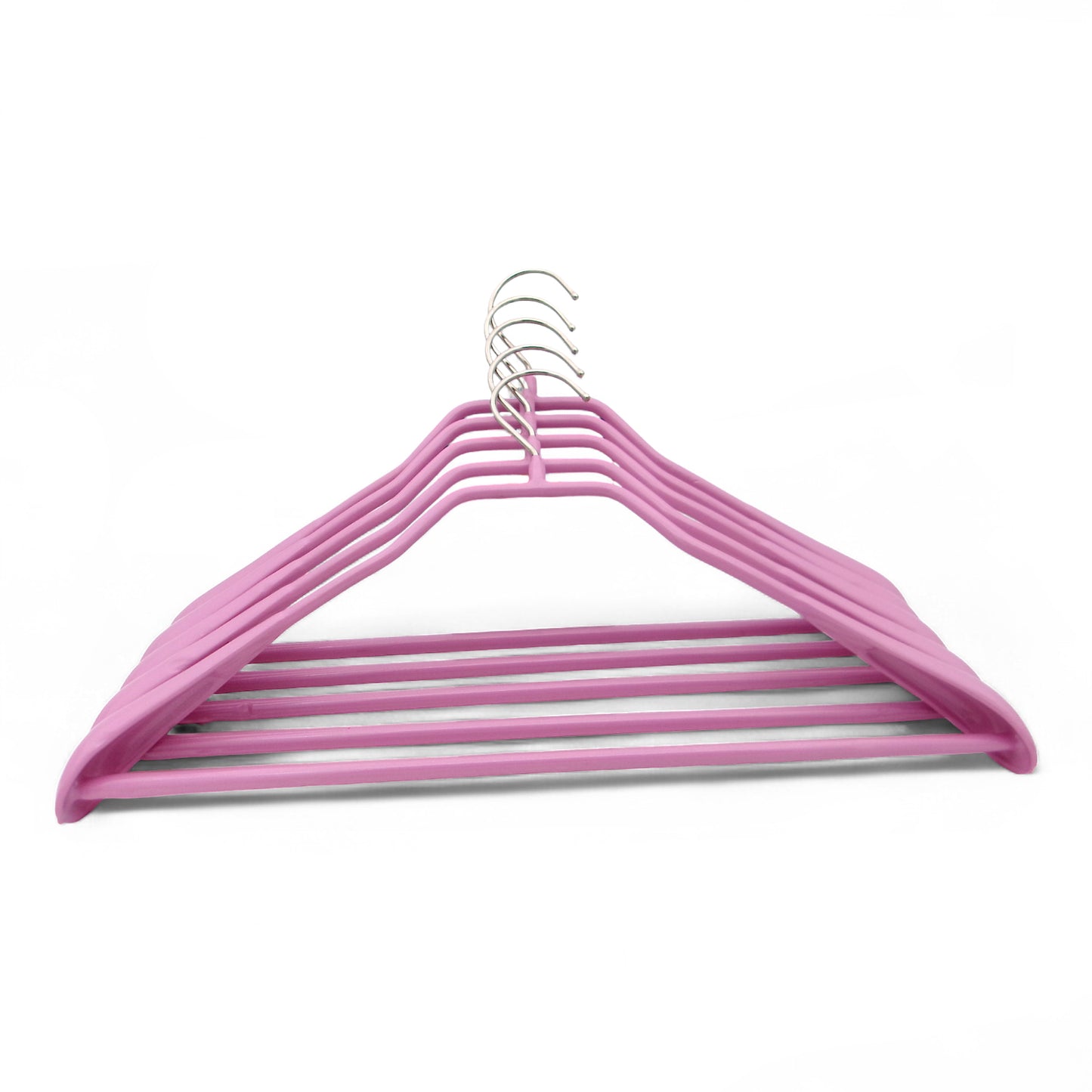 MAWA | Made in Germany | Metal Hanger Set | Coat Hanger | Bodyform 42/LS | Non-Slip Coating | 360° Rotatable Swivel Hook | Widened Shoulder Support | 5 Pieces