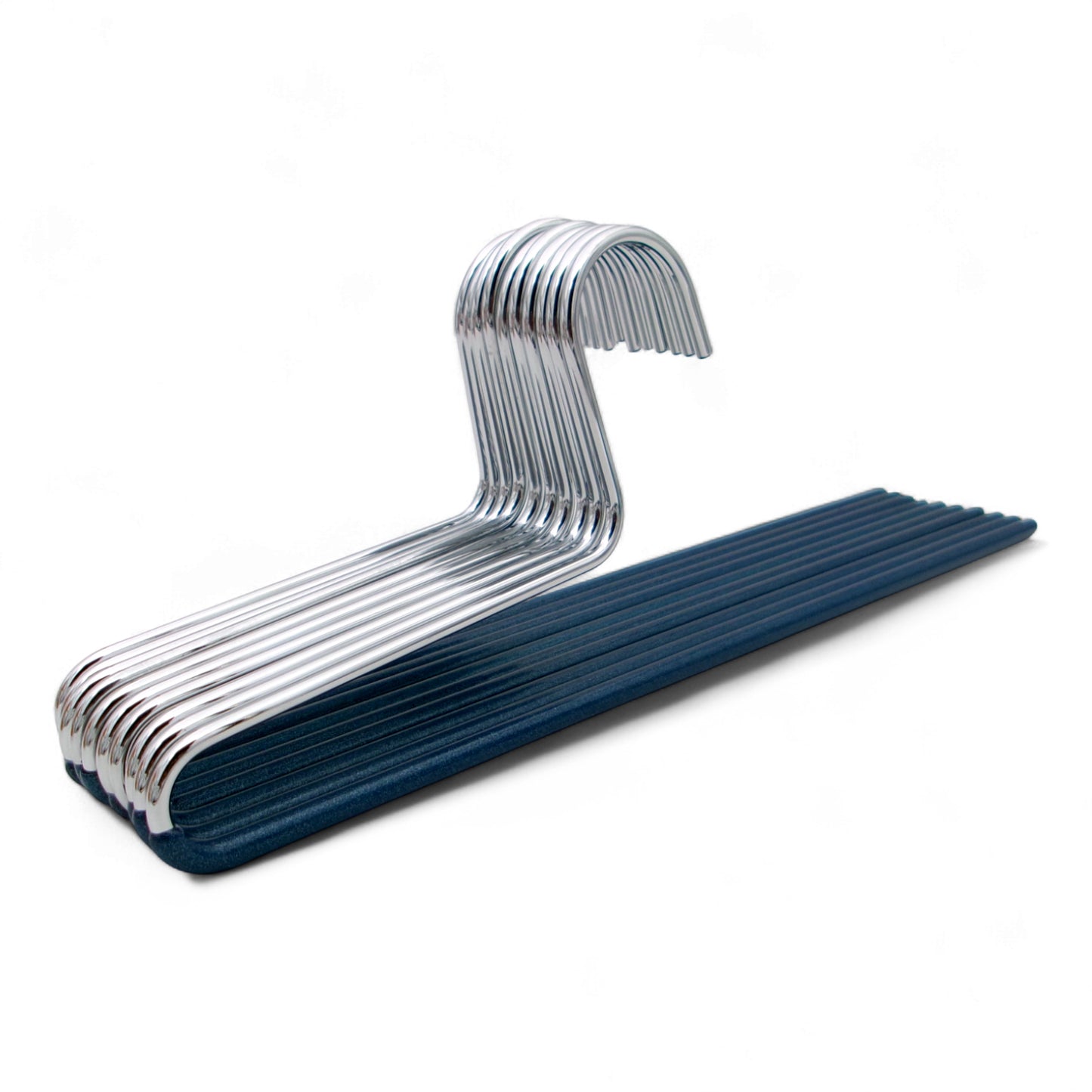 MAWA | Made in Germany | Metal Hanger Set | Trouser Hanger | KHC 35 | Anti-Slip Bar | Space Saver | 10 Pieces