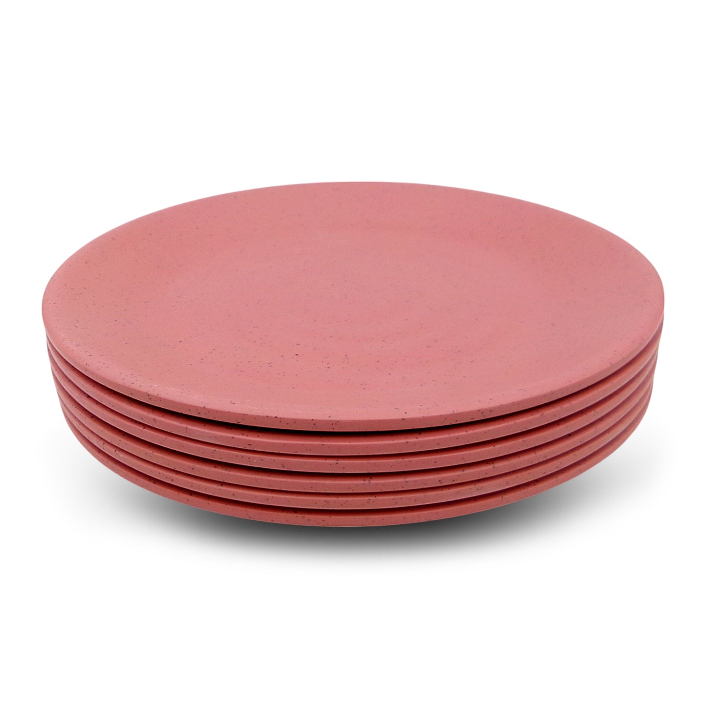 SUPERWARE | Pure Melamine | Round Dinner Plate Set - Pink Sand (11.0") | 6 Nos.| Stain Free, Glazed Finish