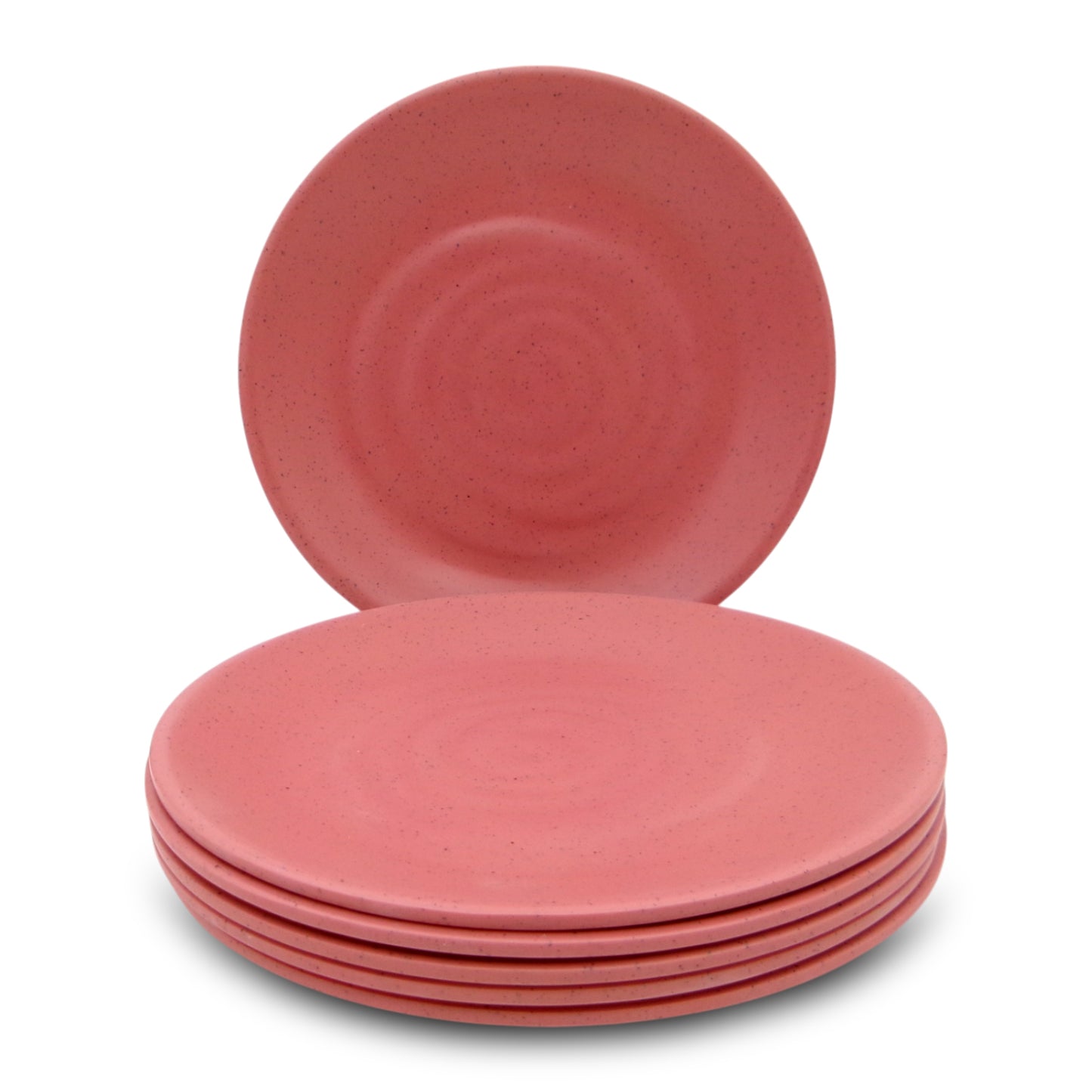 SUPERWARE | Pure Melamine | Round Dinner Plate Set - Pink Sand (11.0") | 6 Nos.| Stain Free, Glazed Finish
