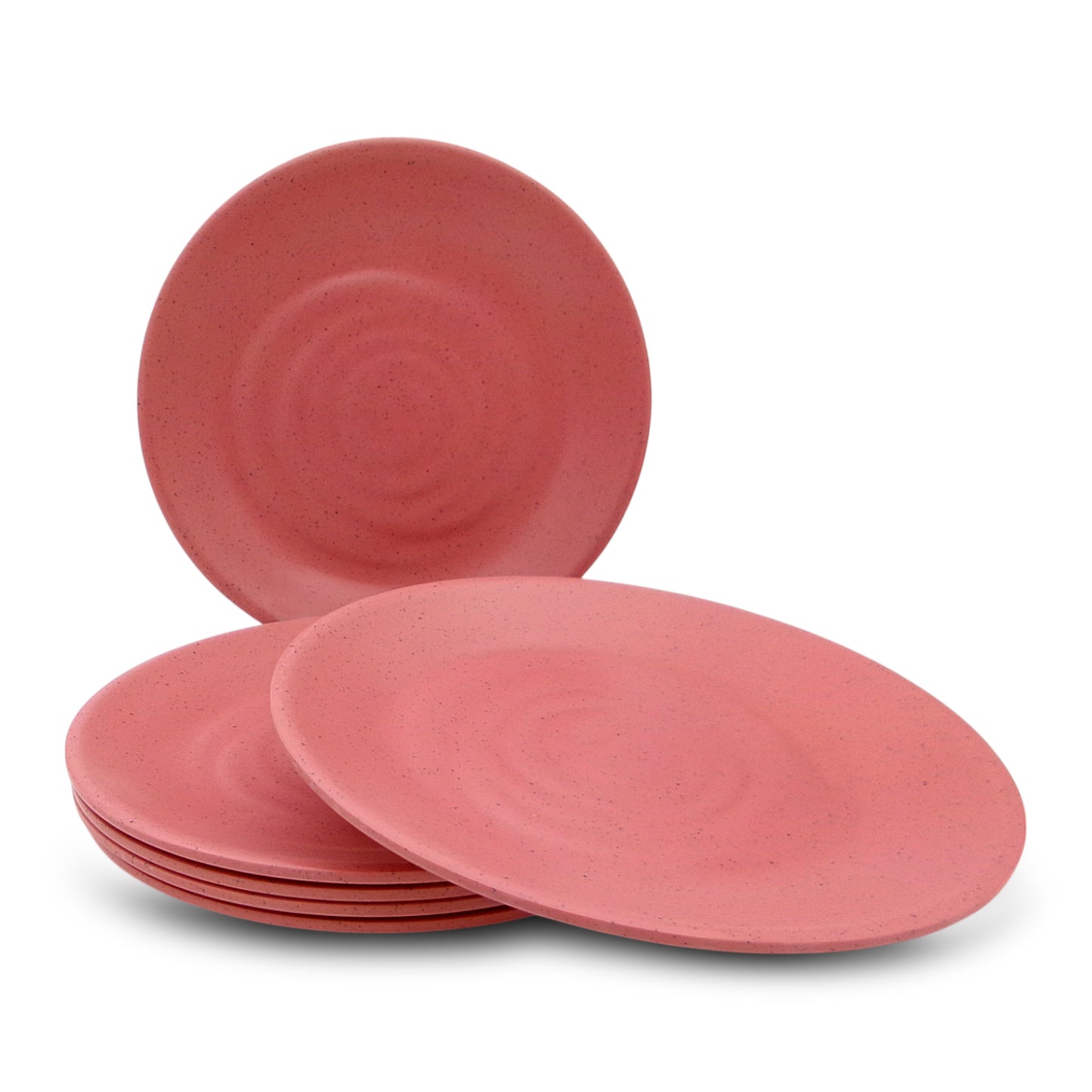 SUPERWARE | Pure Melamine | Round Dinner Plate Set - Pink Sand (11.0") | 6 Nos.| Stain Free, Glazed Finish