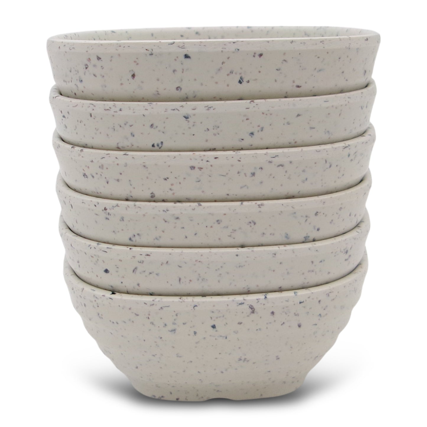 SUPERWARE | Pure Melamine | Square Soup Bowl Set - White Sand (4.25") | 6 Nos. | Stain Free, Glazed Finish