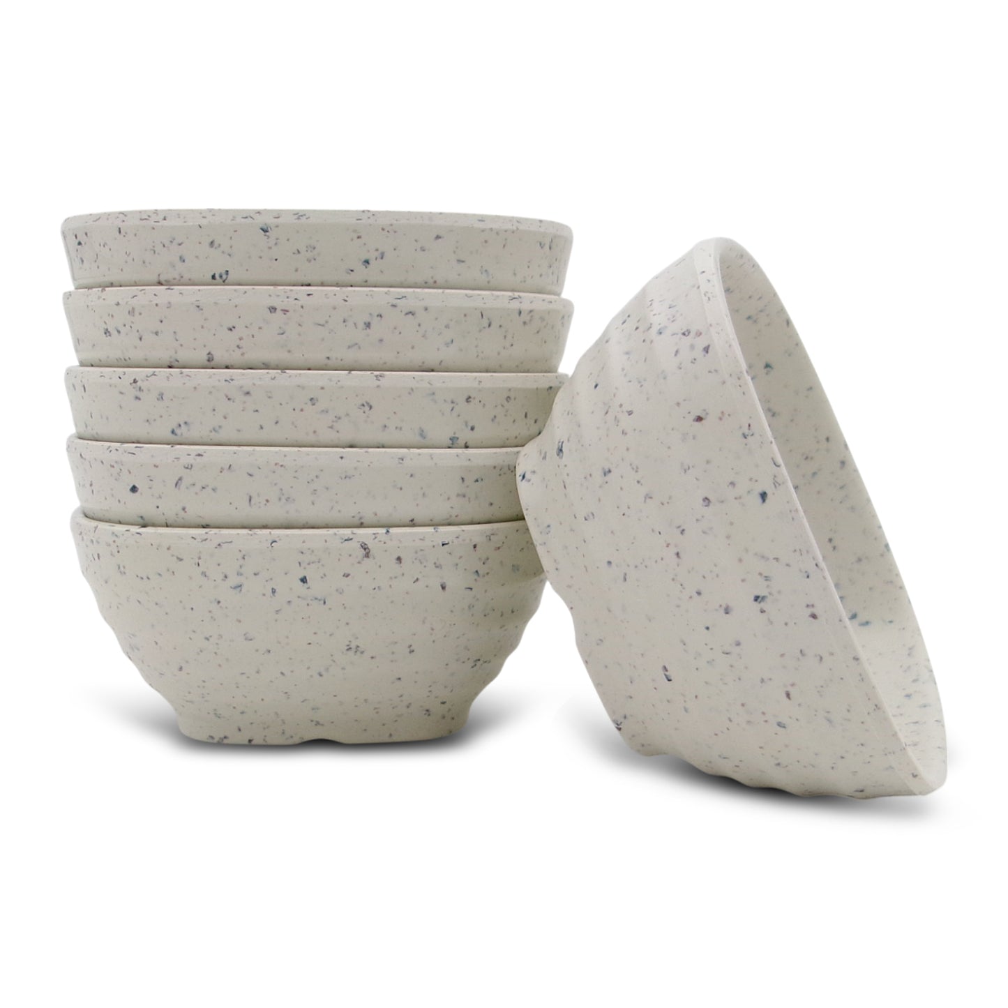SUPERWARE | Pure Melamine | Square Soup Bowl Set - White Sand (4.25") | 6 Nos. | Stain Free, Glazed Finish