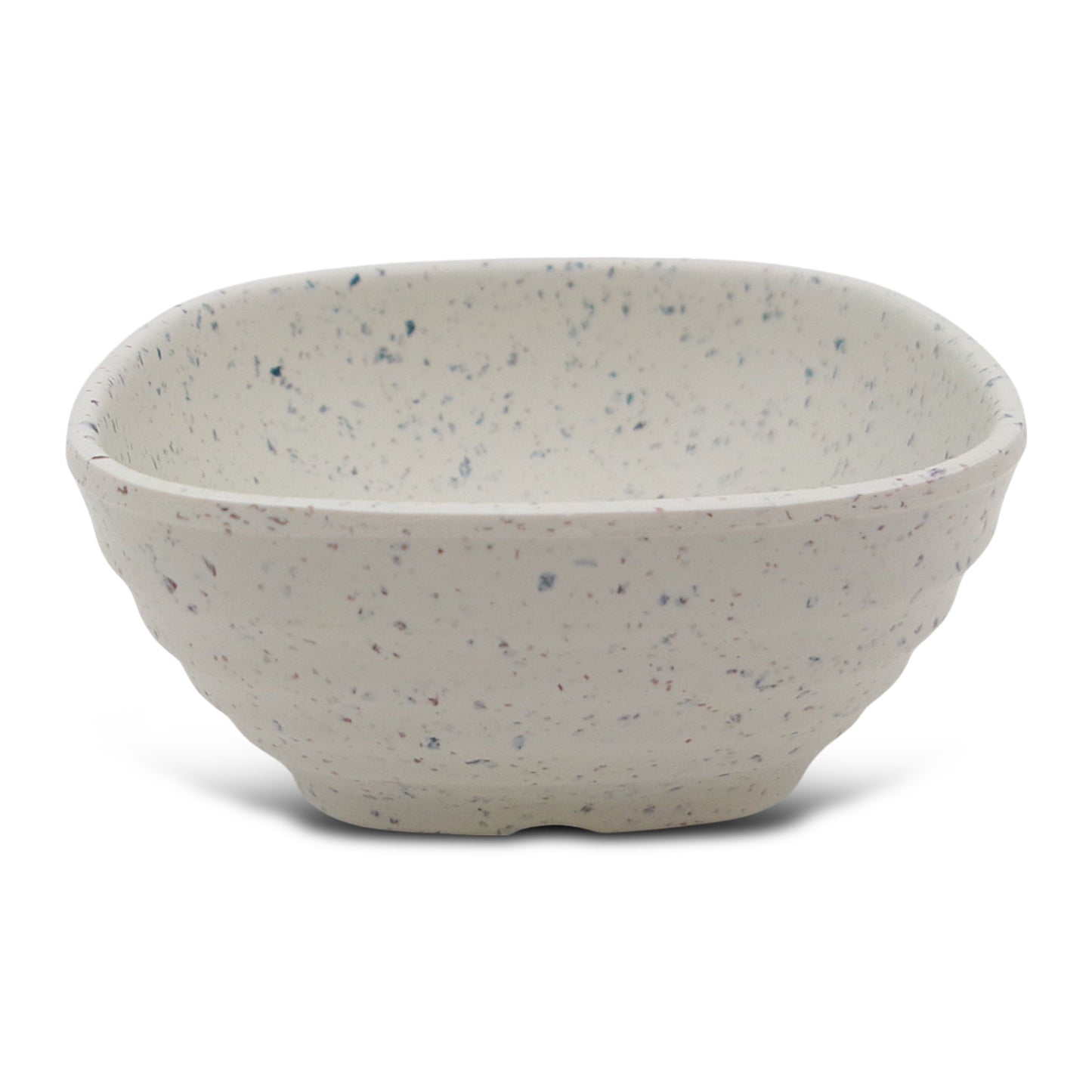 SUPERWARE | Pure Melamine | Square Soup Bowl Set - White Sand (4.25") | 6 Nos. | Stain Free, Glazed Finish