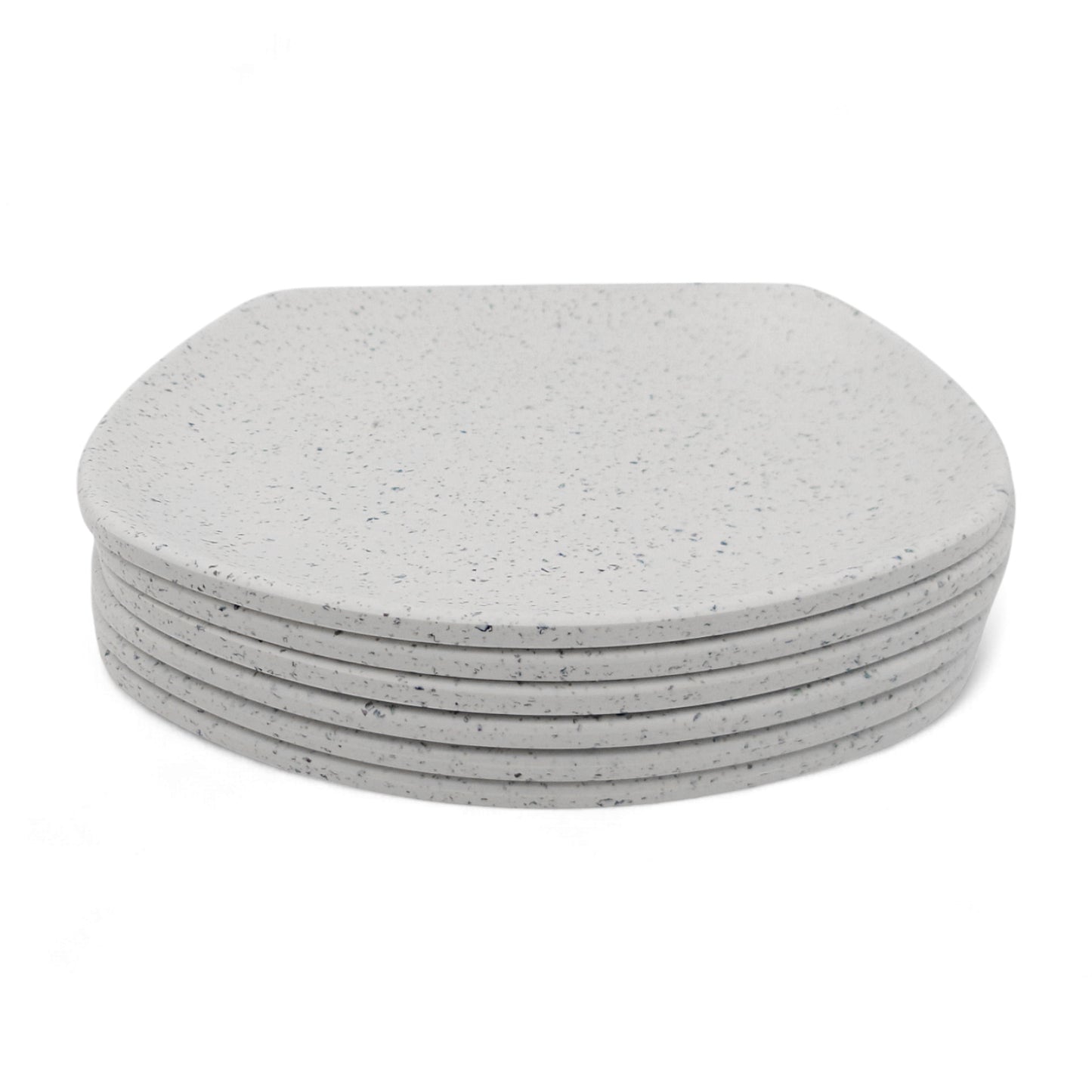 SUPERWARE | Pure Melamine | Square Small Plate Set - White Sand (7.5") | 6 Nos. | Stain Free, Glazed Finish