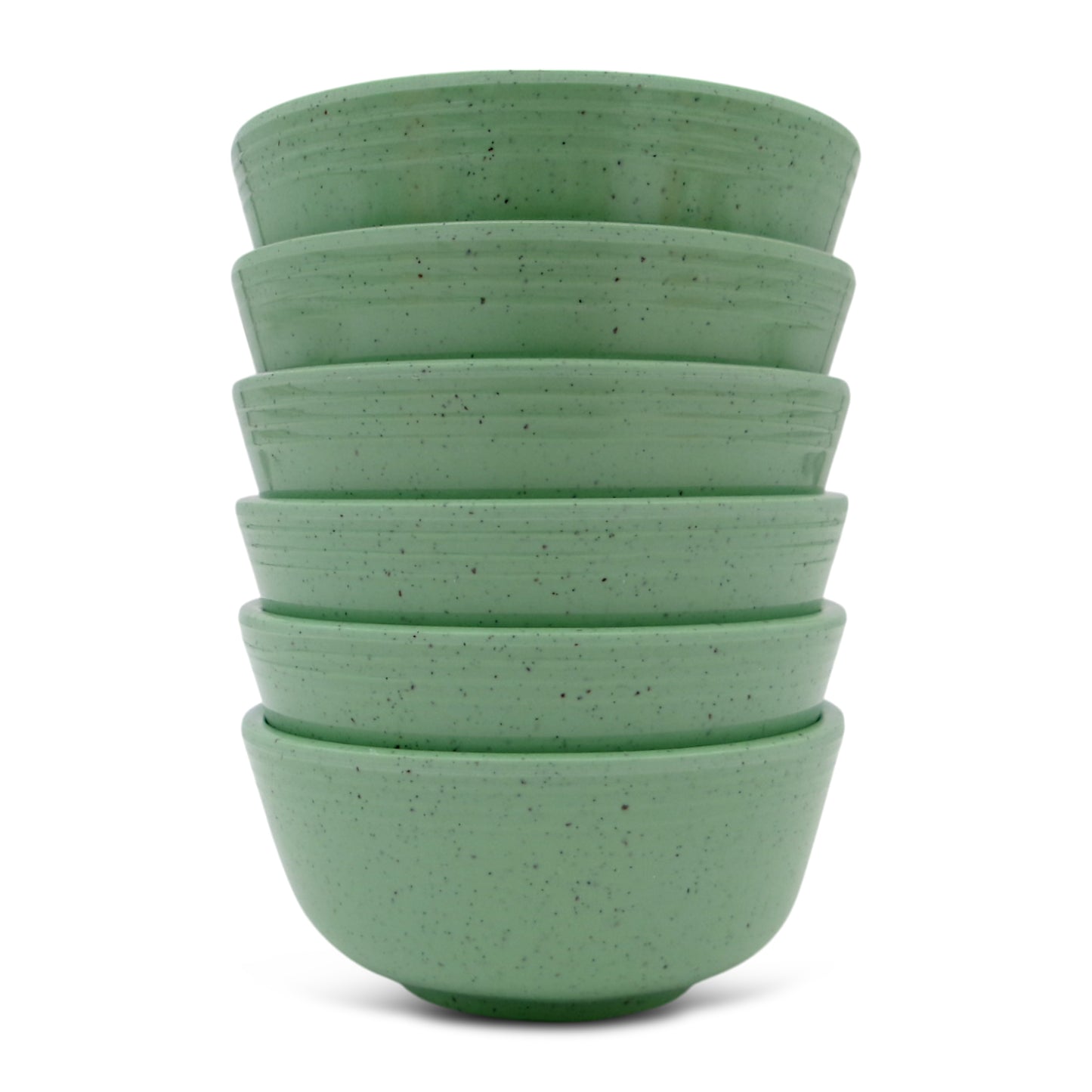 SUPERWARE | Pure Melamine | Classic Plus Katori Set - Green Sand (3.5") | 6 Nos. | Stain Free, Glazed Finish