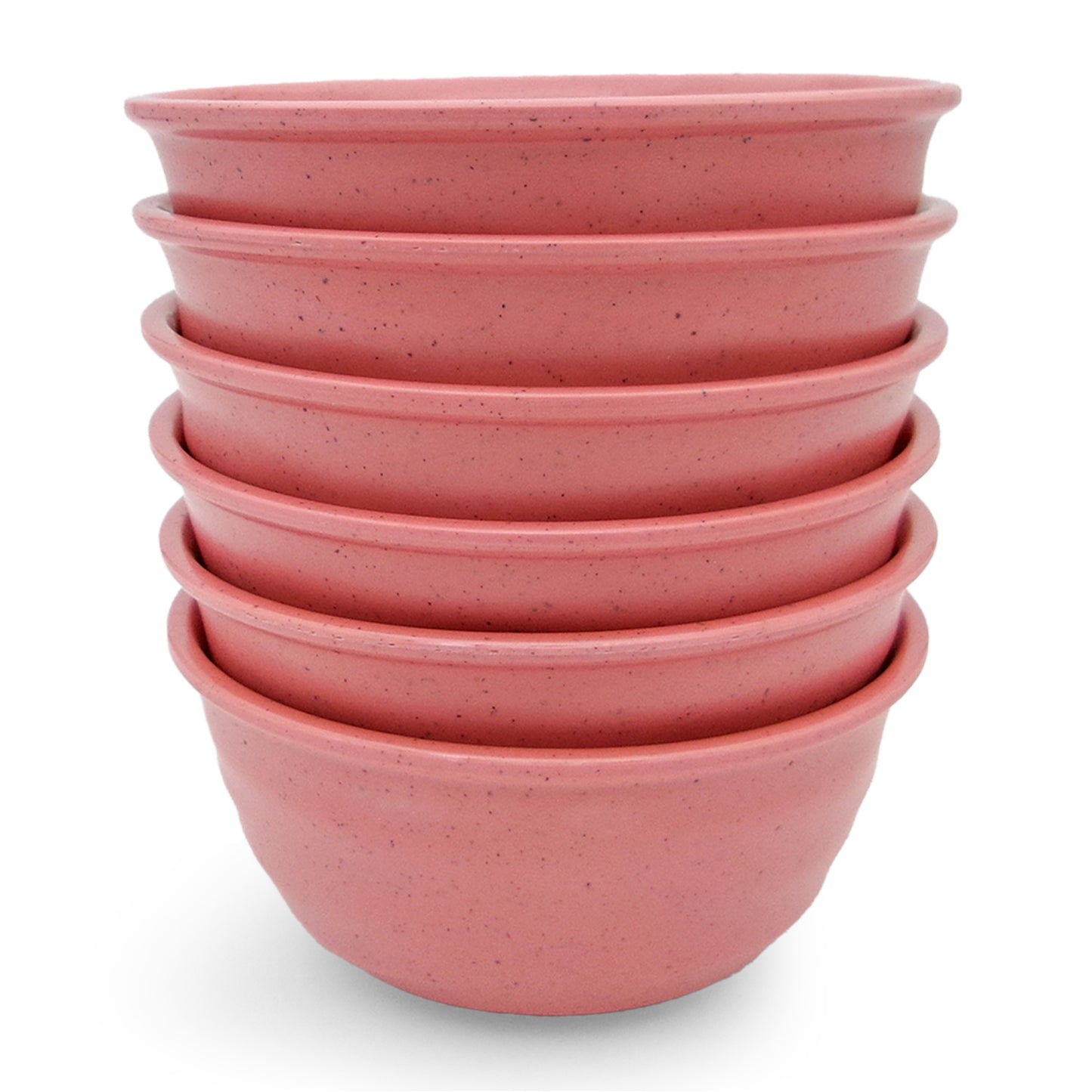 SUPERWARE | Pure Melamine | Round Soup Bowl Set - Pink Sand (4.5") | 6 Nos. | Stain Free, Glazed Finish