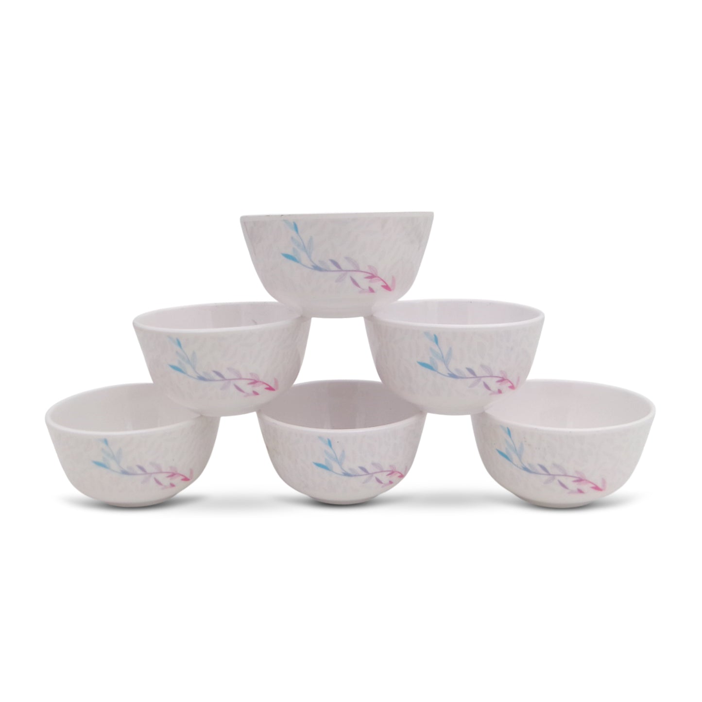 SUPERWARE | Pure Melamine | Katori Set - Ivy Leaf (3.5") | 6 Nos. | Stain Free, Glazed Finish