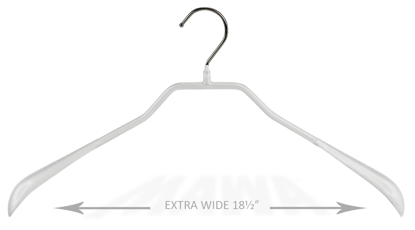 MAWA | Made in Germany | Metal Hanger Set | Jacket Hanger | Bodyform 42/L | Non-Slip Coating | 360° Rotatable Swivel Hook | Widened Shoulder Support | 5 Pieces