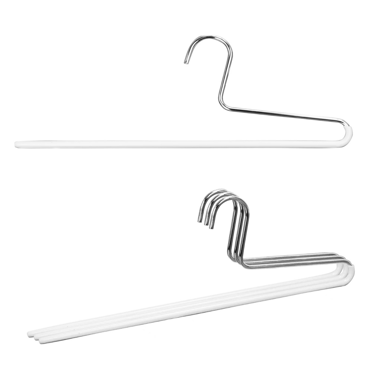 MAWA | Made in Germany | Metal Hanger Set | Trouser Hanger | KHC 35 | Anti-Slip Bar | Space Saver | 10 Pieces