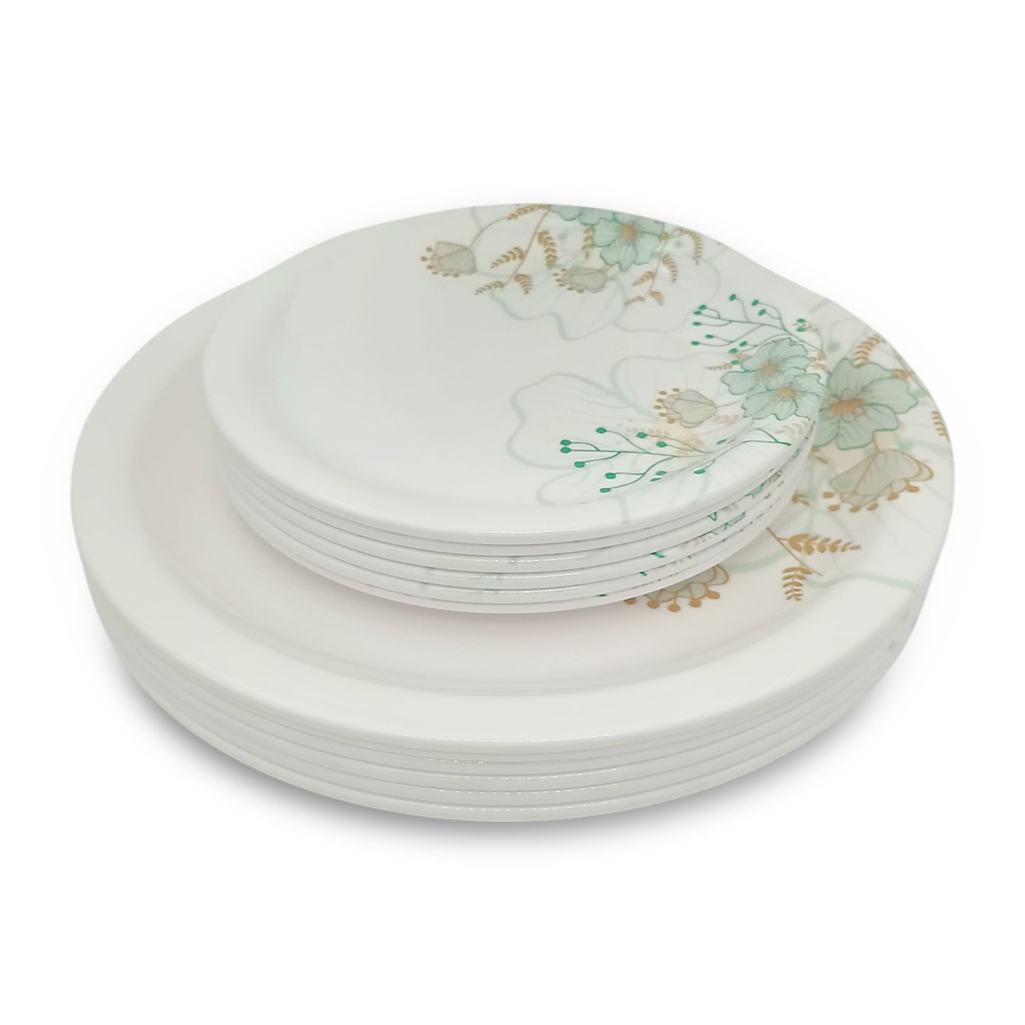 SUPERWARE | Pure Melamine | Dinner Set - HAVEN | Set Of 24 Pcs. | Stain Free, Glazed Finish
