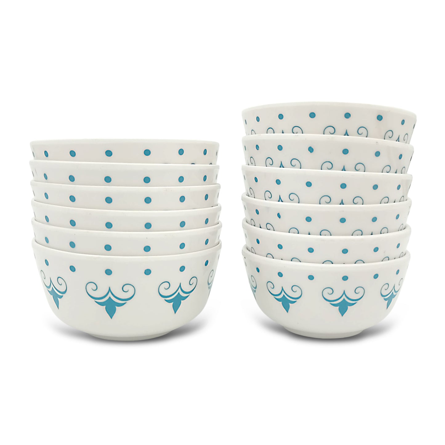 SUPERWARE | Pure Melamine | Dinner Set - IVAN | Set Of 24 Pcs. | Stain Free, Glazed Finish