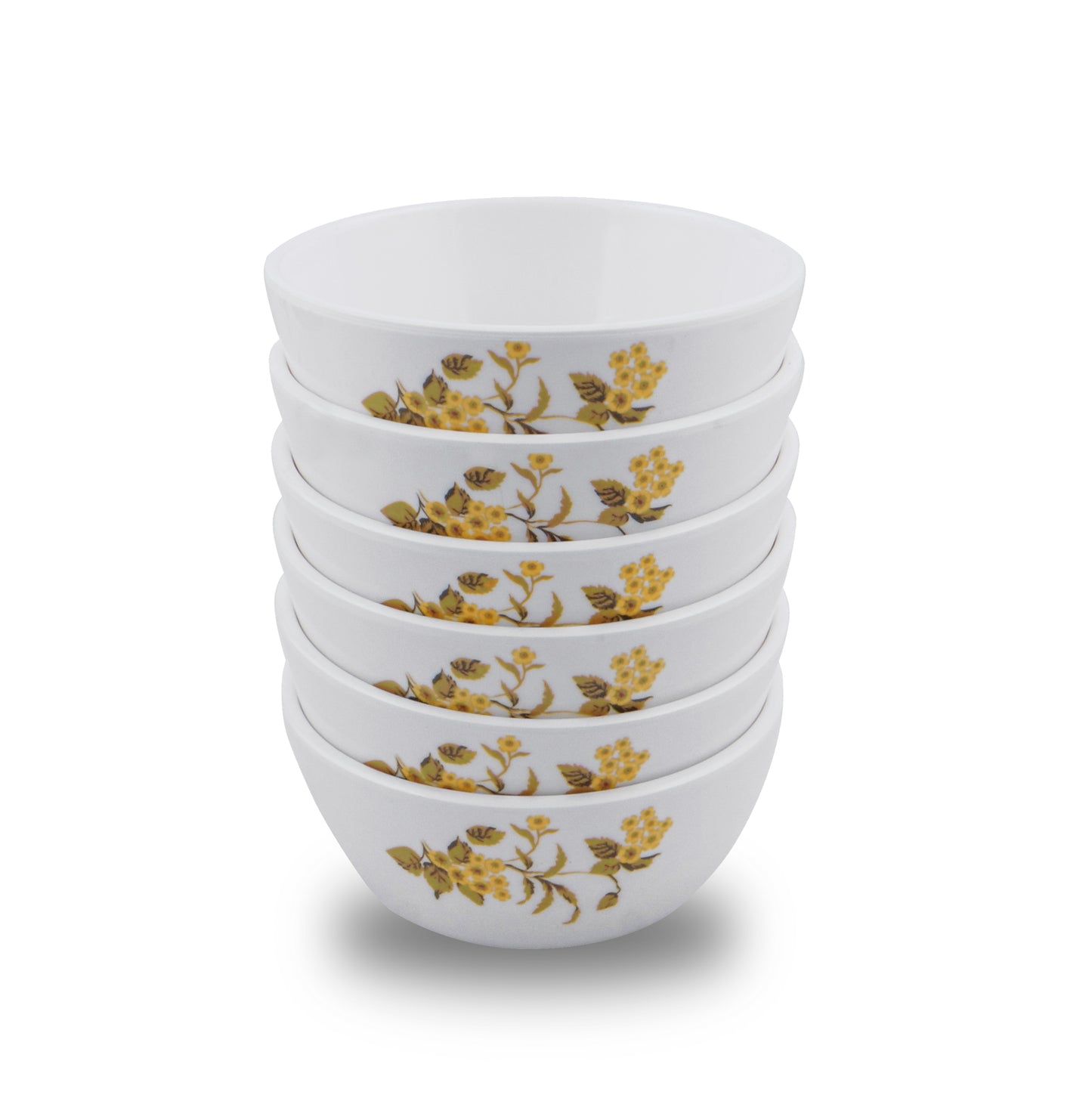 SUPERWARE | Pure Melamine | Soup Bowl Set - French Rose (4.5") | 6 Nos. | Stain Free, Glazed Finish