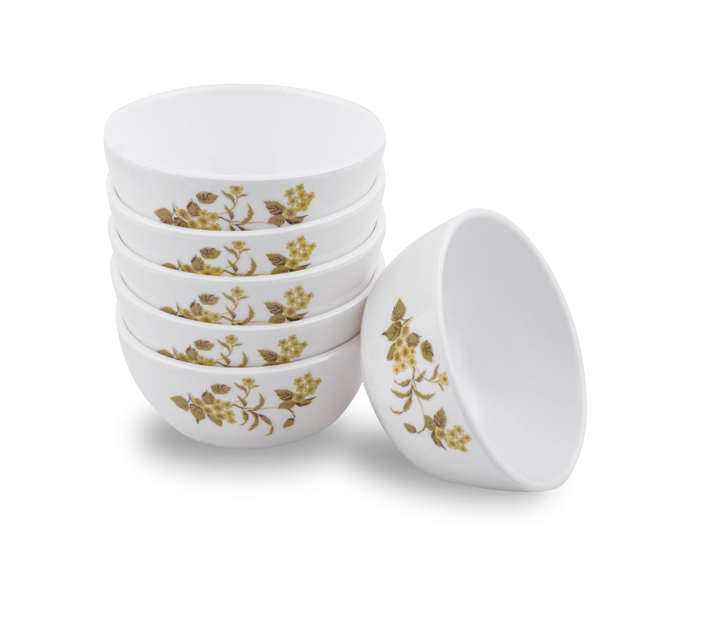 SUPERWARE | Pure Melamine | Soup Bowl Set - French Rose (4.5") | 6 Nos. | Stain Free, Glazed Finish