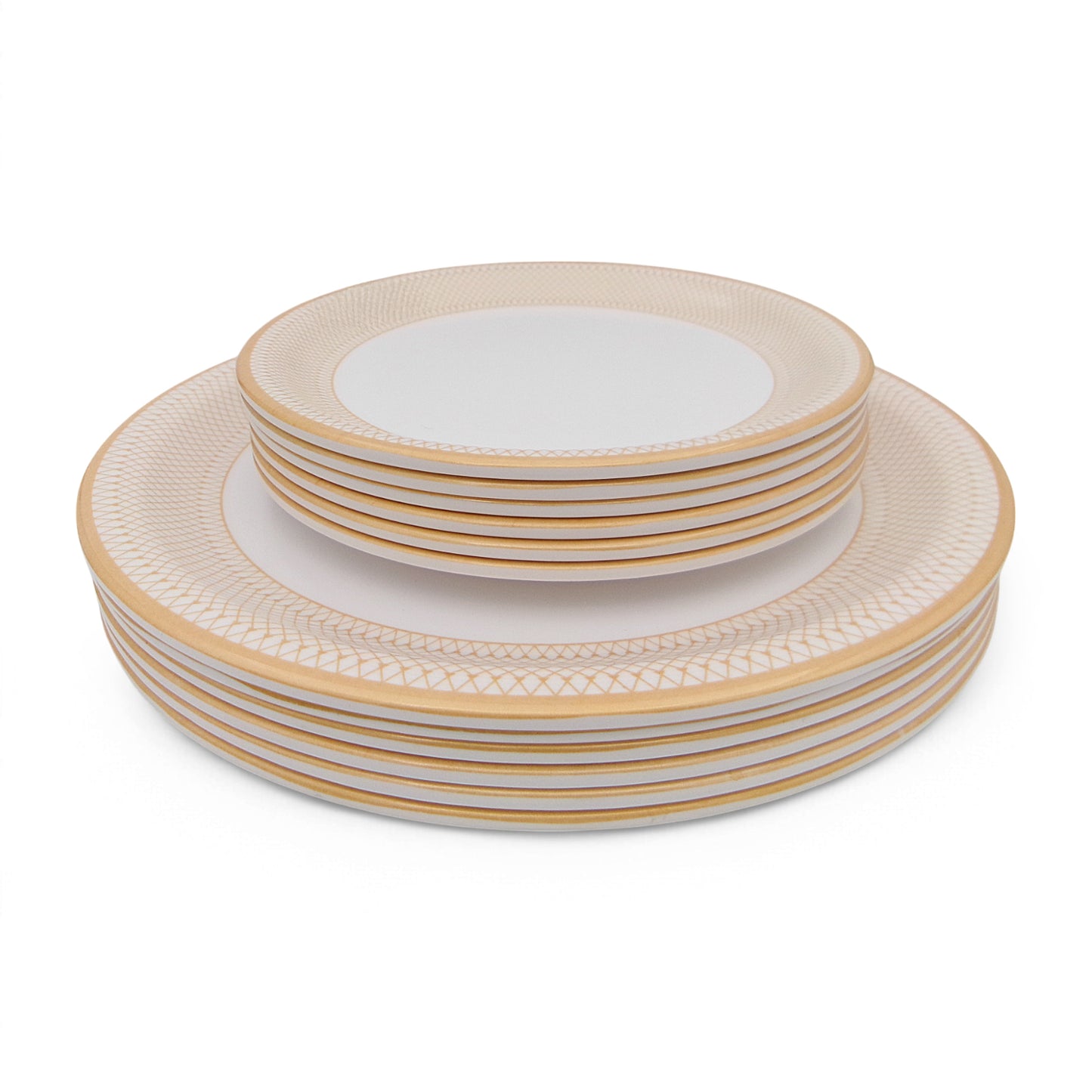 SUPERWARE | Pure Melamine | Dinner Set - Golden Glory Maroon | Set Of 40 Pcs. | Stain Free, Glazed Finish