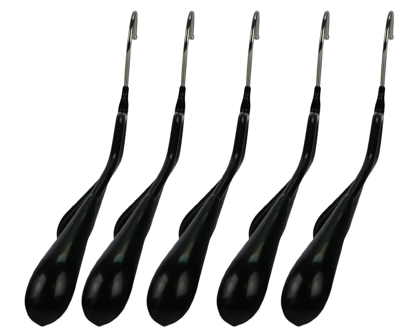 MAWA | Made in Germany | Metal Hanger Set | Jacket Hanger | Bodyform 42/L | Non-Slip Coating | 360° Rotatable Swivel Hook | Widened Shoulder Support | 5 Pieces