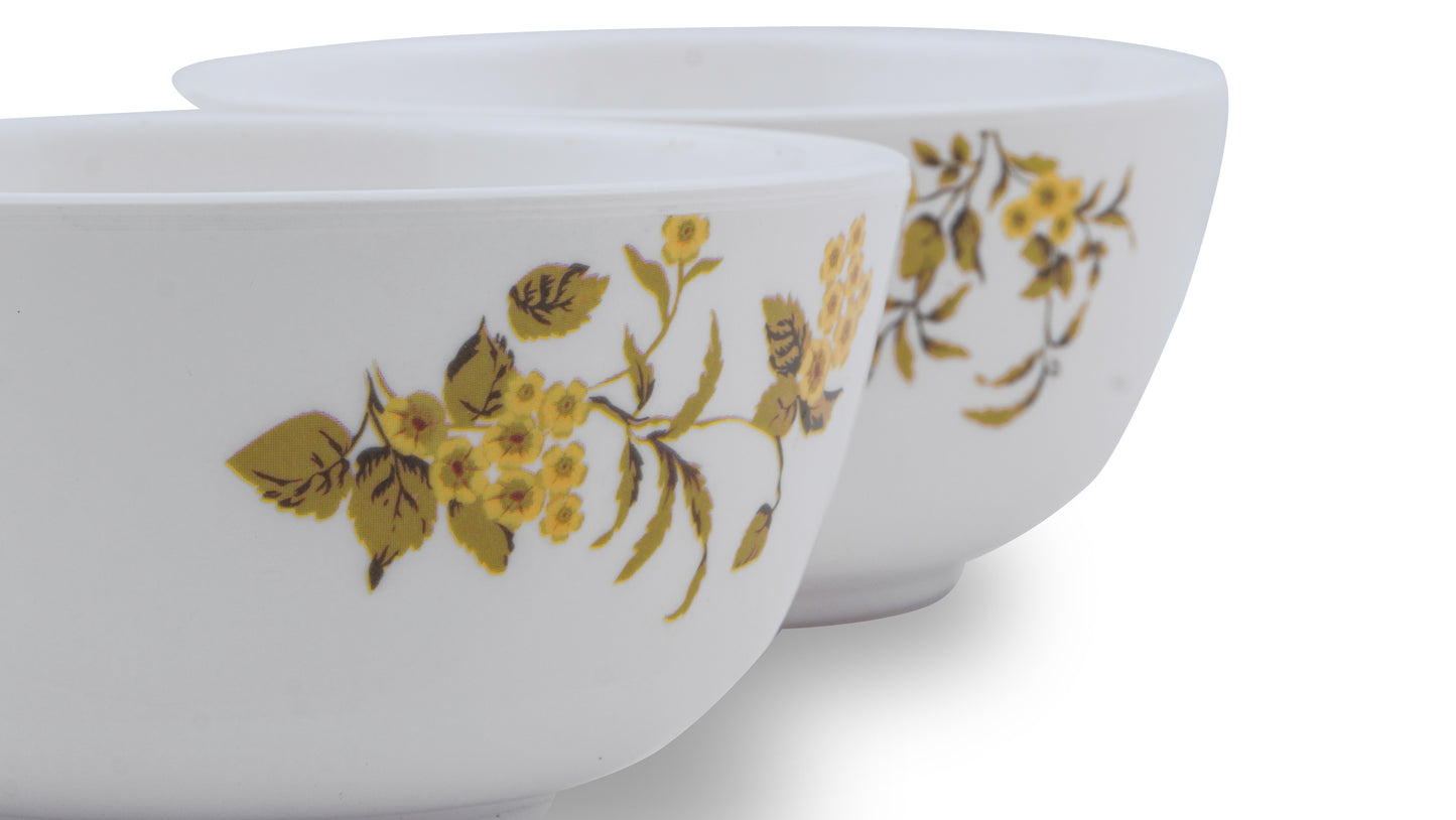 SUPERWARE | Pure Melamine | Soup Bowl Set - French Rose (4.5") | 6 Nos. | Stain Free, Glazed Finish