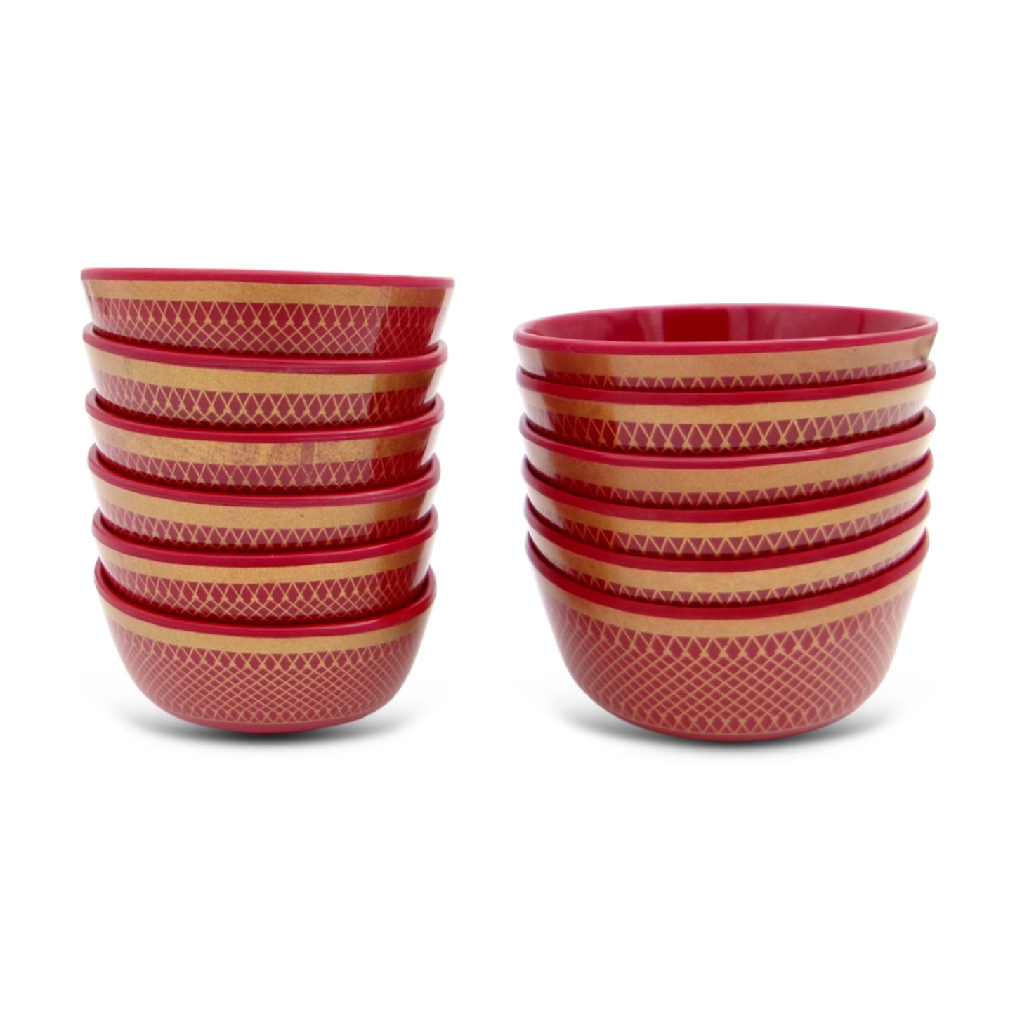 SUPERWARE, Pure Melamine | Dinner Set - Golden Glory Maroon | Set Of 37 Pcs. | Stain Free, Glazed Finish