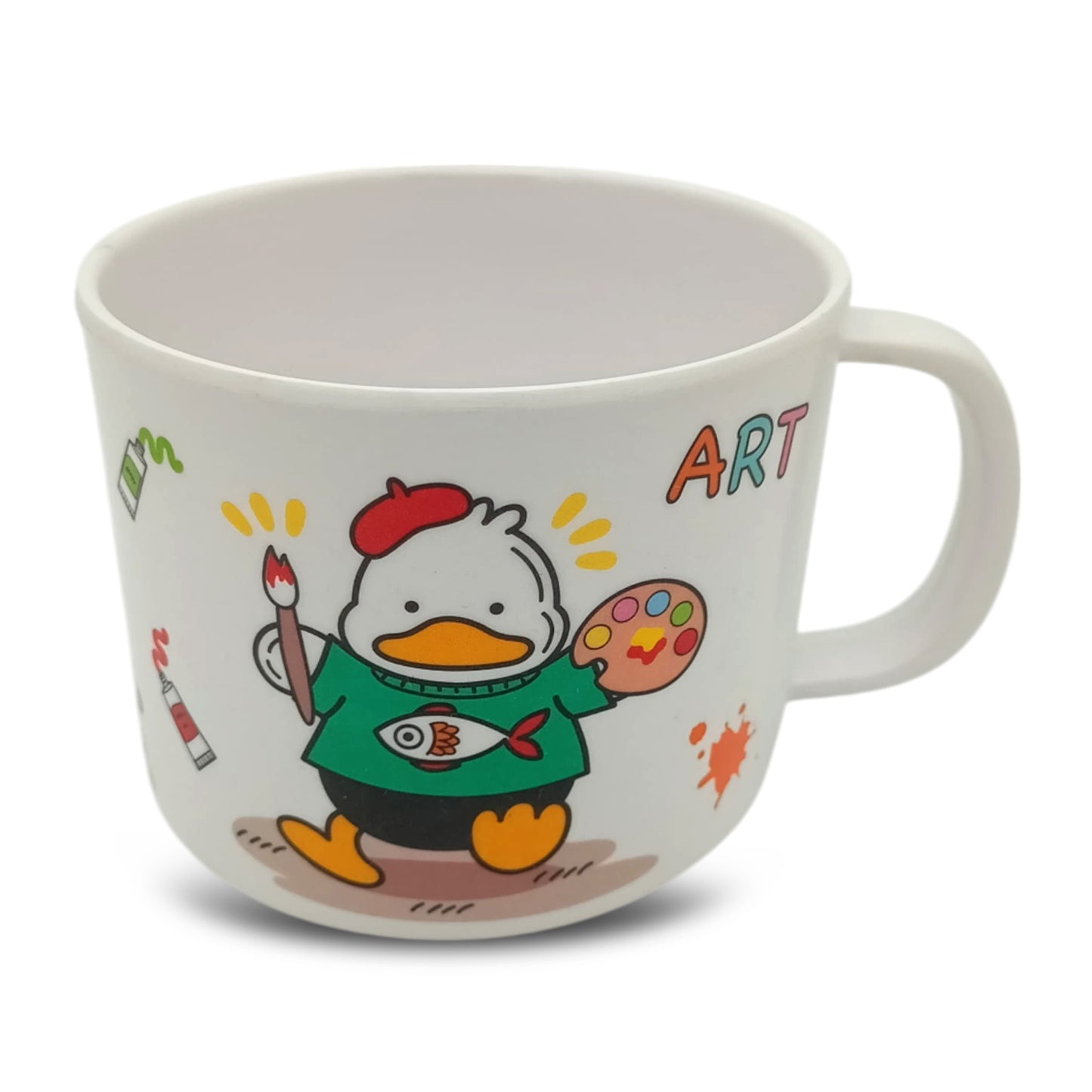 SUPERWARE | Pure Melamine | Kid Set - Duck | 4 Pcs. | Stain Free, Glazed Finish