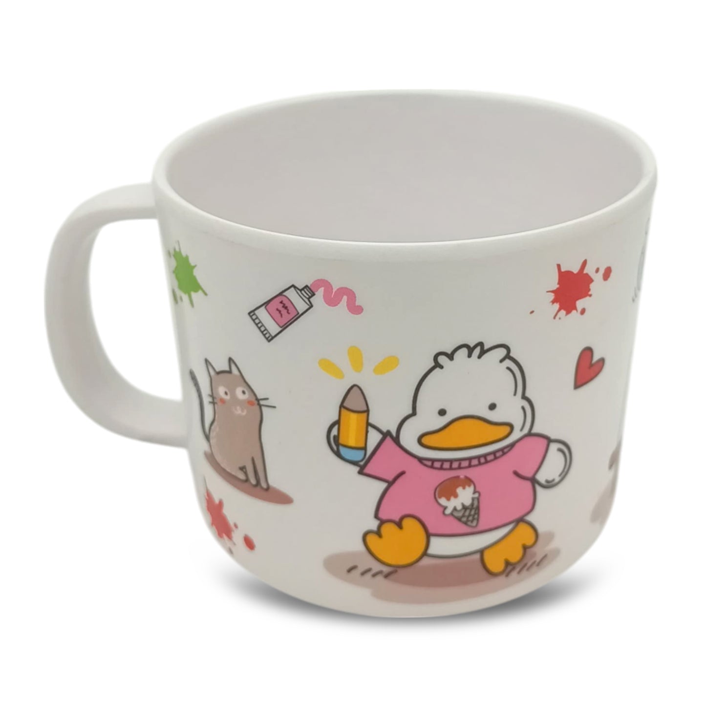 SUPERWARE | Pure Melamine | Kid Set - Duck | 4 Pcs. | Stain Free, Glazed Finish