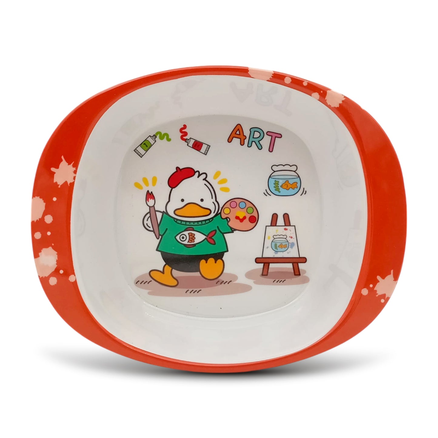 SUPERWARE | Pure Melamine | Kid Set - Duck | 4 Pcs. | Stain Free, Glazed Finish