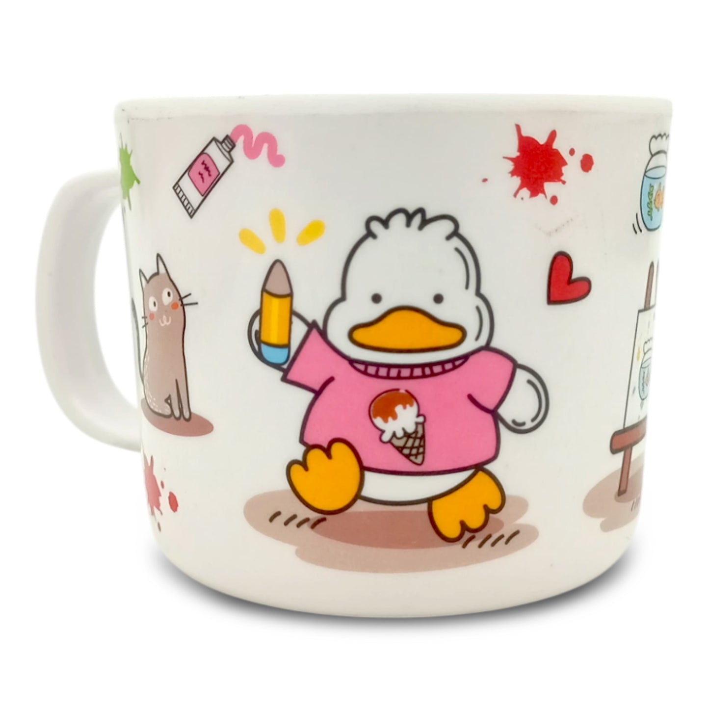 SUPERWARE | Pure Melamine | Kid Set - Duck | 4 Pcs. | Stain Free, Glazed Finish