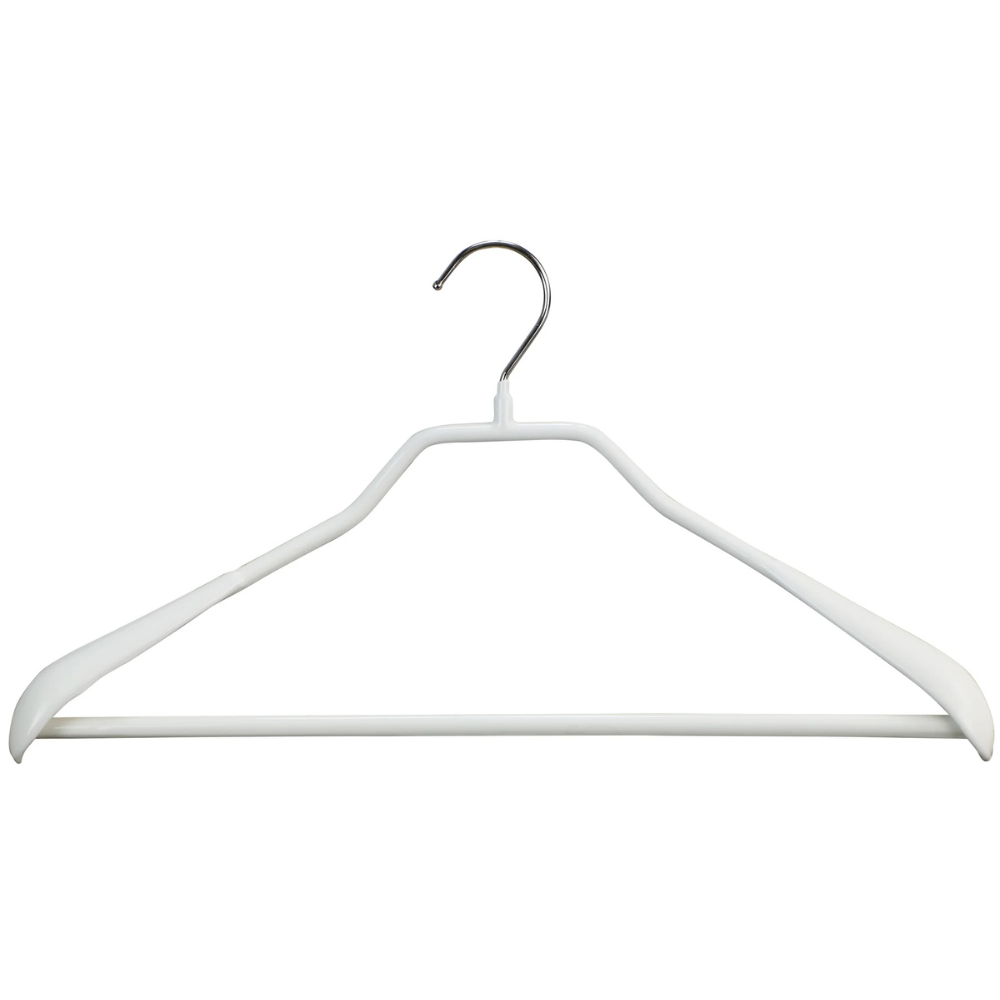 MAWA | Made in Germany | Metal Hanger Set | Coat Hanger | Bodyform 42/LS | Non-Slip Coating | 360° Rotatable Swivel Hook | Widened Shoulder Support | 5 Pieces