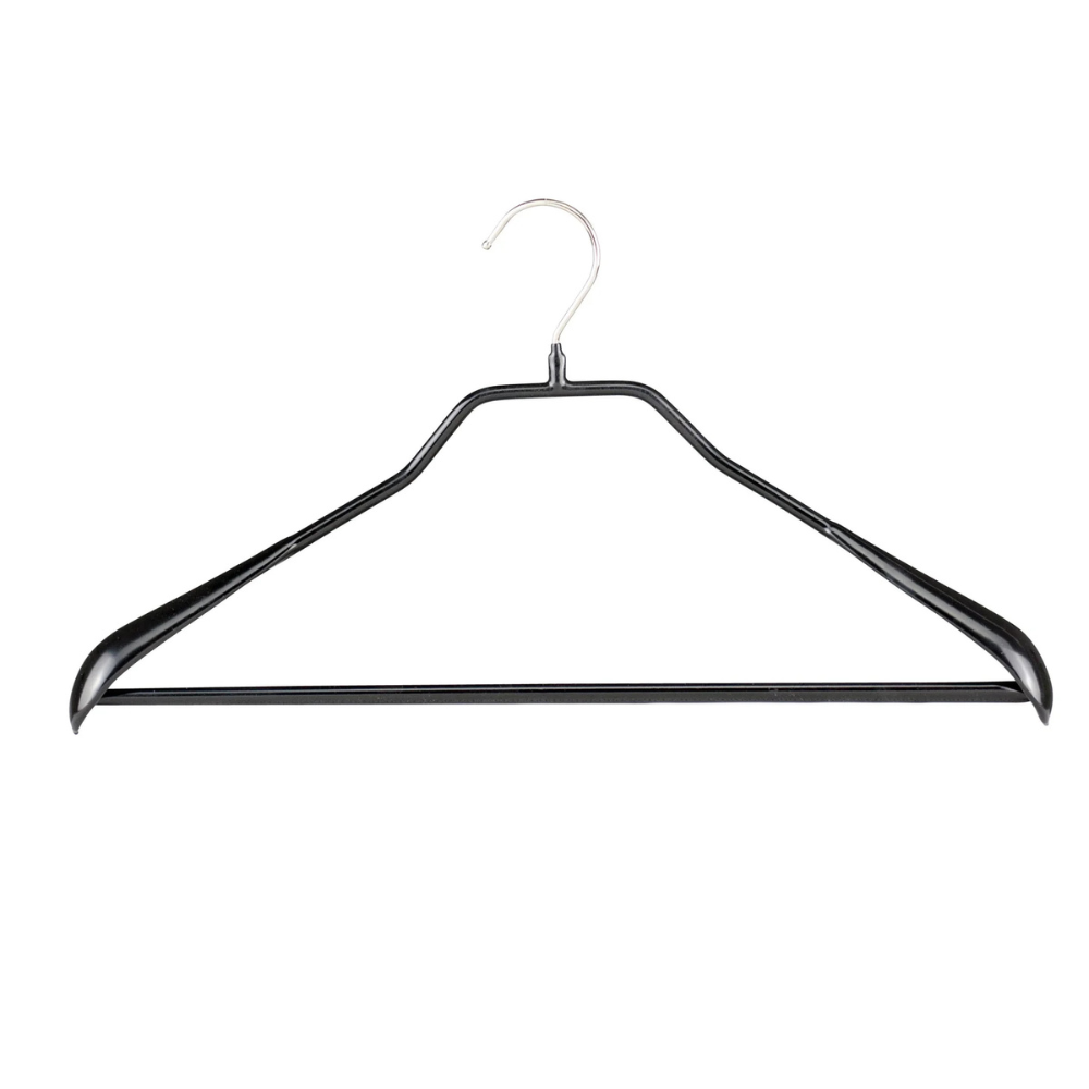 MAWA | Made in Germany | Metal Hanger Set | Coat Hanger | Bodyform 42/LS | Non-Slip Coating | 360° Rotatable Swivel Hook | Widened Shoulder Support | 5 Pieces