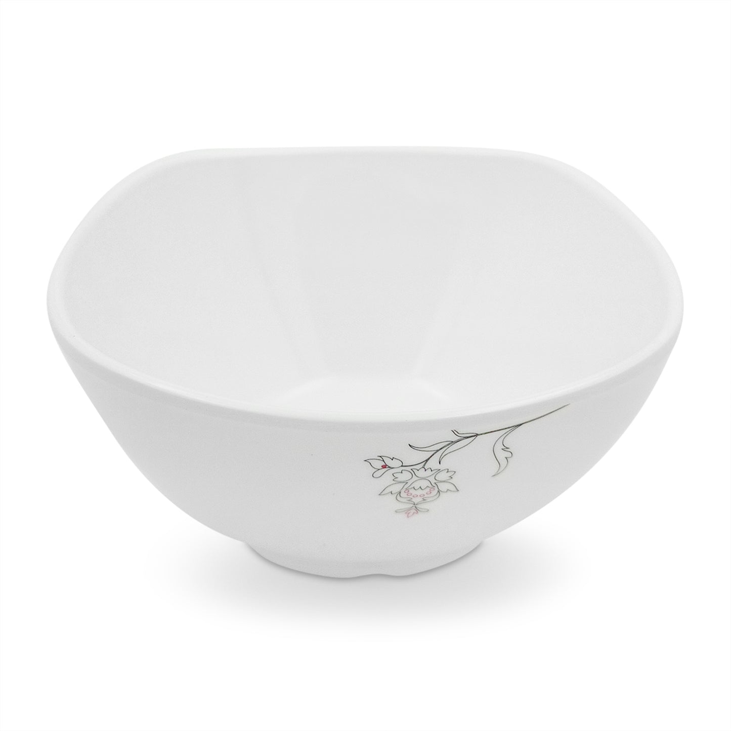 SUPERWARE | Pure Melamine | Soup Bowl Set - Summer Stems (4.5") | 6 Nos. | Stain Free, Glazed Finish
