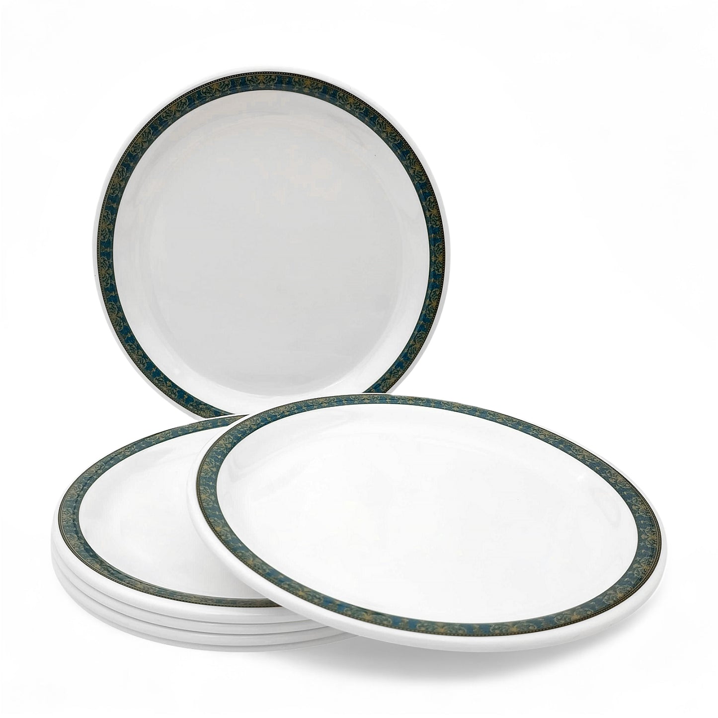 SUPERWARE | Pure Melamine | Small Plate Set - Atlantic (7.5") | 6 Nos. | Stain Free, Glazed Finish