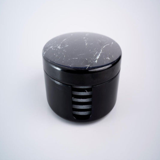 SUPERWARE | Pure Melamine | Coasters - Black Marble | Set Of 8 Pcs | Stain Free, Glazed Finish