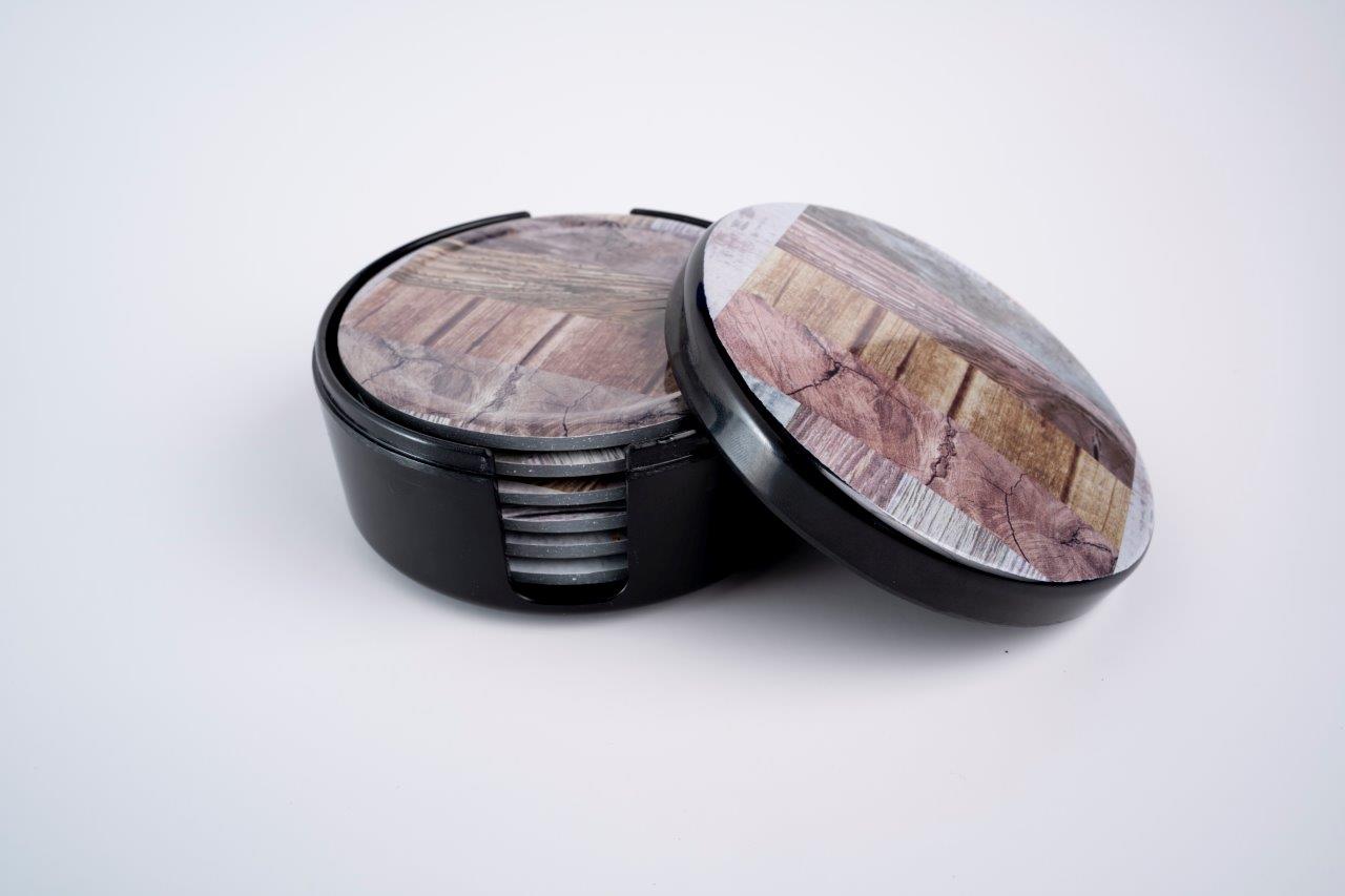 SUPERWARE | Pure Melamine | Coasters - Mosaic | Set Of 8 Pcs | Stain Free, Glazed Finish