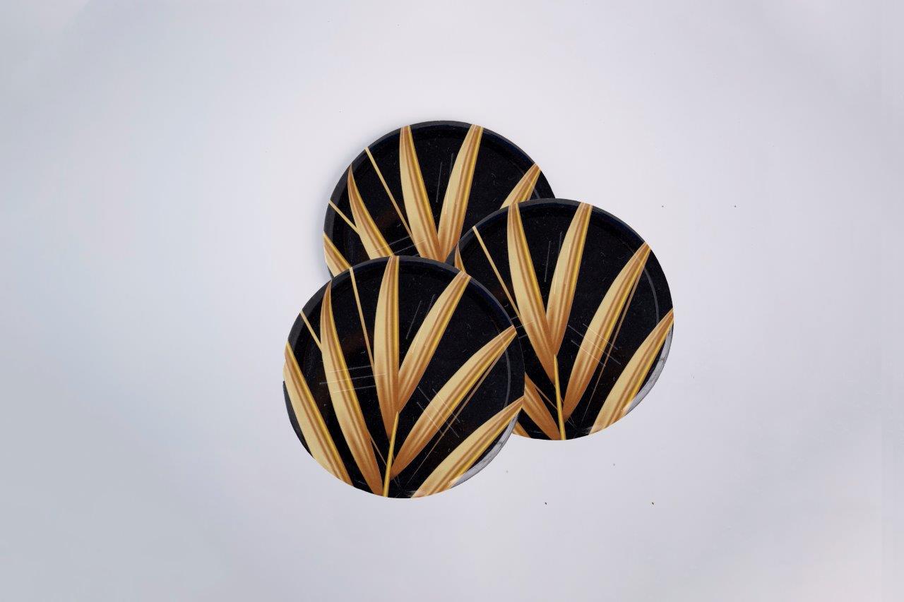 SUPERWARE | Pure Melamine | Coasters - Fern | Set Of 8 Pcs | Stain Free, Glazed Finish