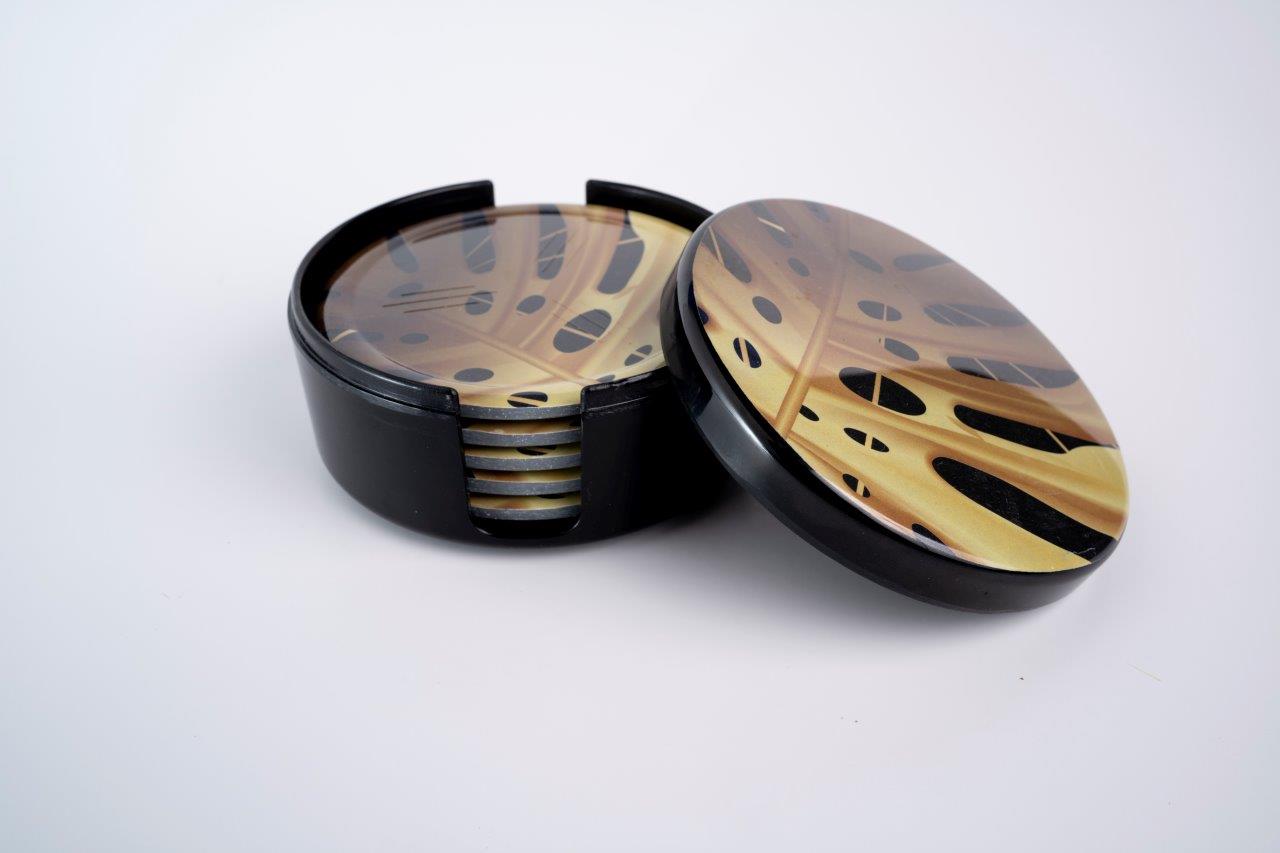 SUPERWARE | Pure Melamine | Coasters - Bon | Set Of 8 Pcs | Stain Free, Glazed Finish