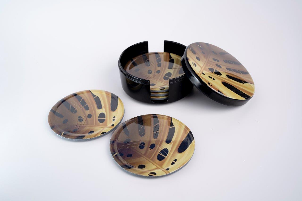 SUPERWARE | Pure Melamine | Coasters - Bon | Set Of 8 Pcs | Stain Free, Glazed Finish