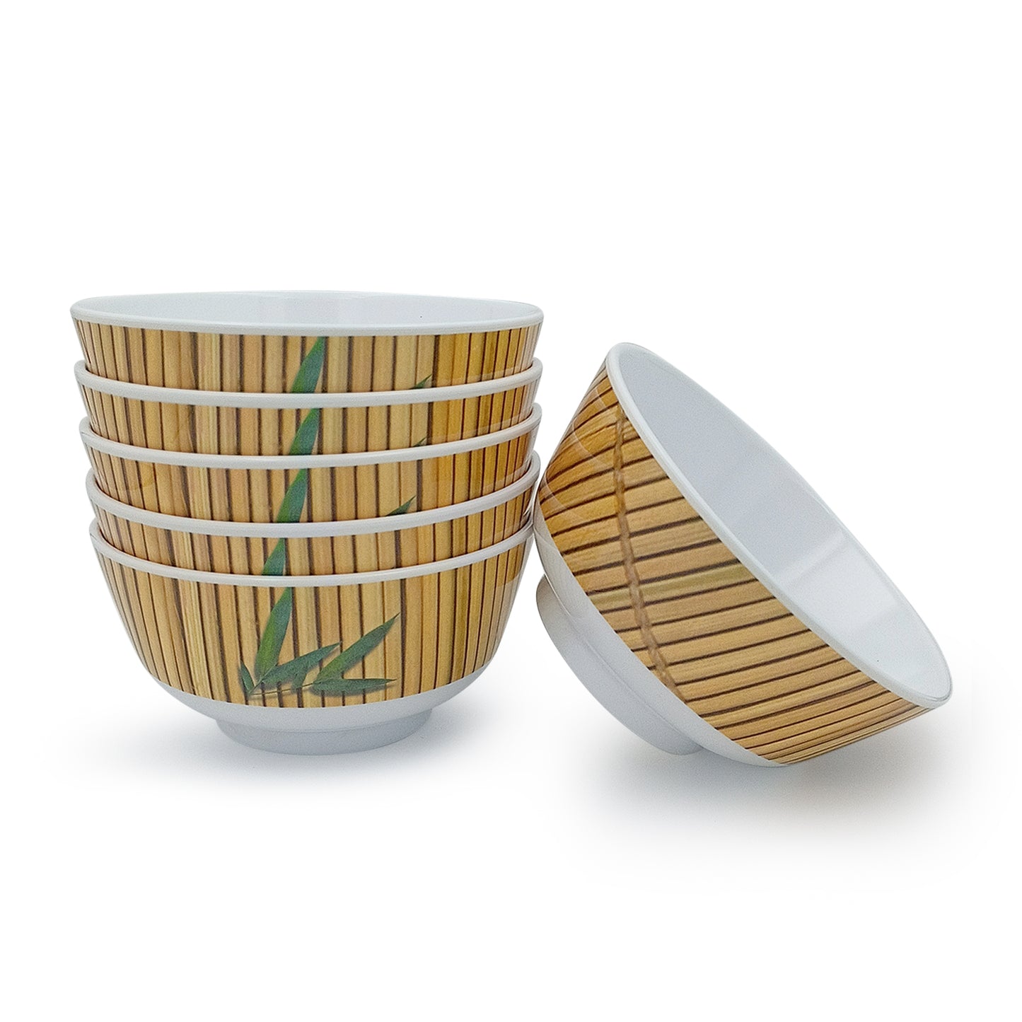 SUPERWARE | Pure Melamine | Katori Set - Bamboo (3.5") | 6 Nos.| Stain Free, Glazed Finish
