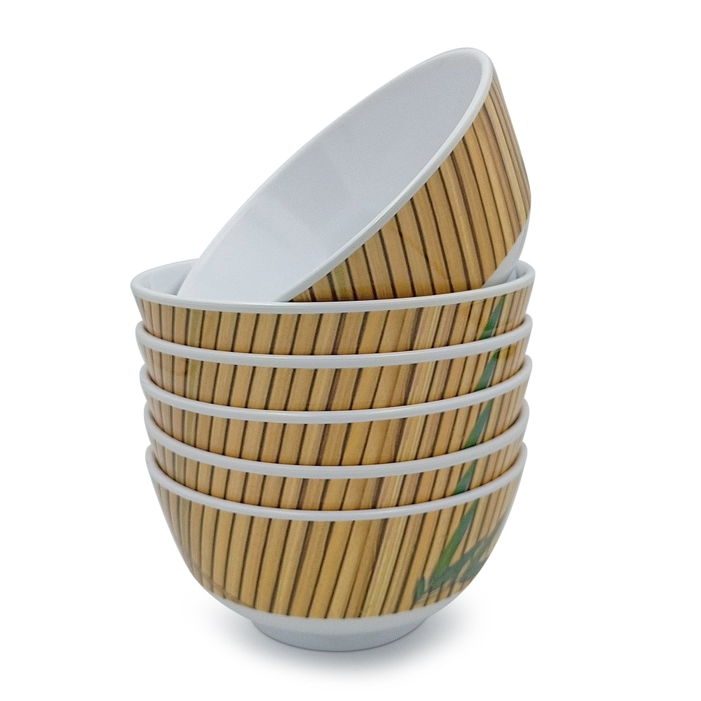 SUPERWARE | Pure Melamine | Katori Set - Bamboo (3.5") | 6 Nos.| Stain Free, Glazed Finish