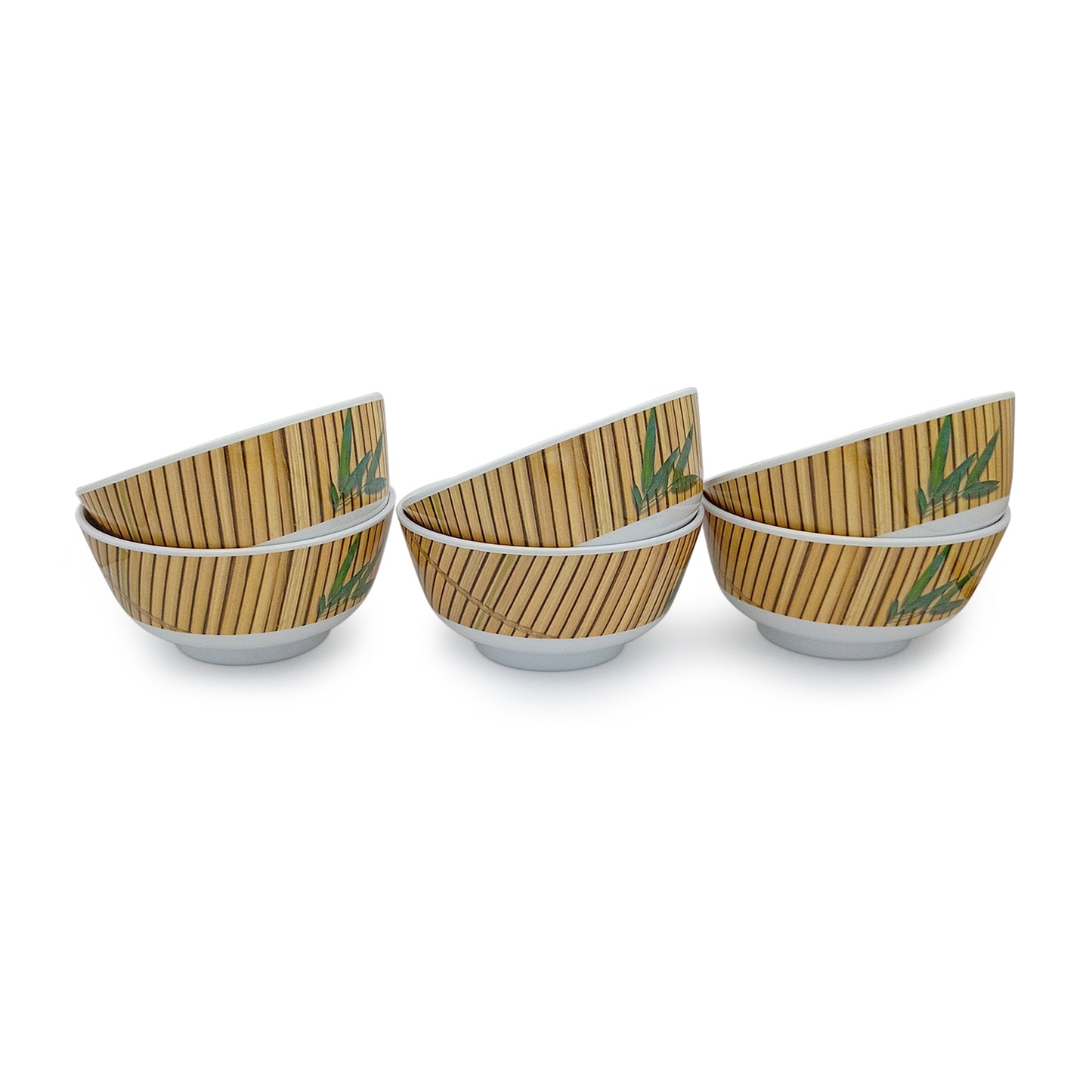 SUPERWARE | Pure Melamine | Katori Set - Bamboo (3.5") | 6 Nos.| Stain Free, Glazed Finish