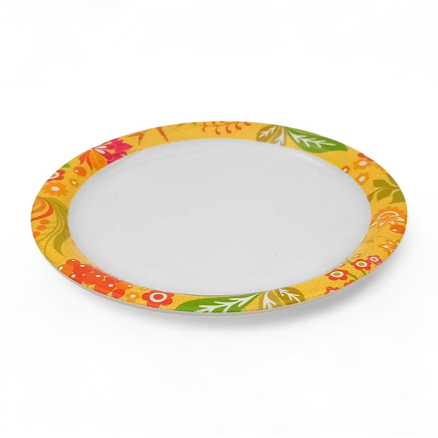SUPERWARE | Pure Melamine | Buffet Plate Set – Batik (12.5”) | 6 Nos. | Stain Free, Glazed Finish