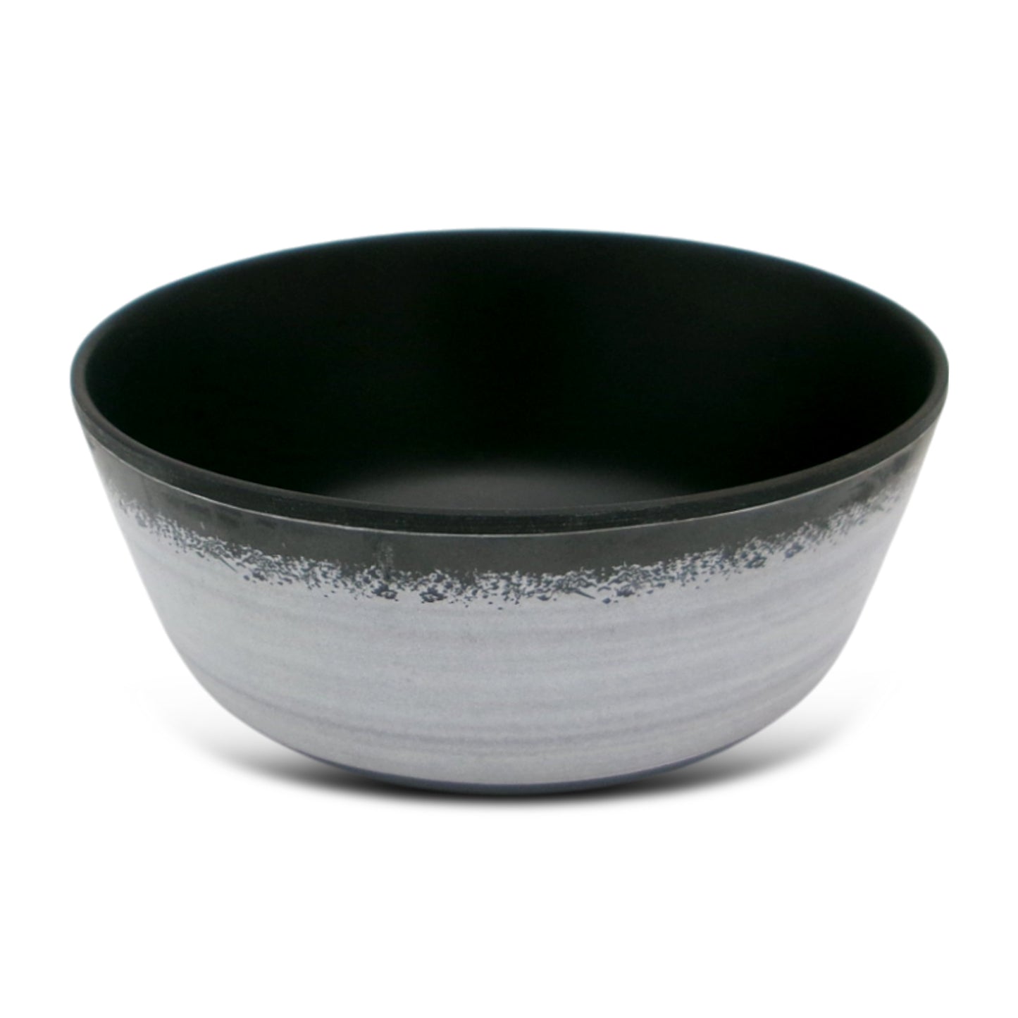 SUPERWARE | Pure Melamine | Katori Set - Circular Black-Matte (3.5") | 6 Nos. | Stain Free, Glazed Finish