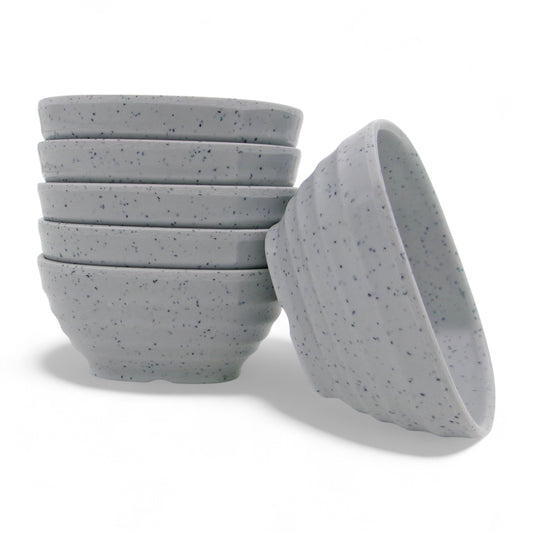 SUPERWARE | Pure Melamine | Square Bowl Set - Jasper 4" | 6 Nos. | Stain Free, Glazed Finish