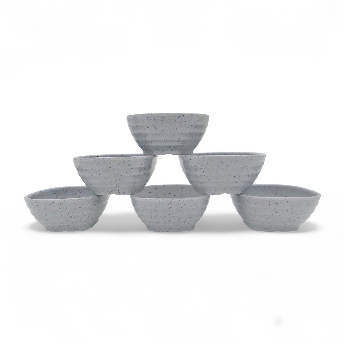 SUPERWARE | Pure Melamine | Square Soup Bowl Set - Jasper (4.25") | 6 Nos. | Stain Free, Glazed Finish