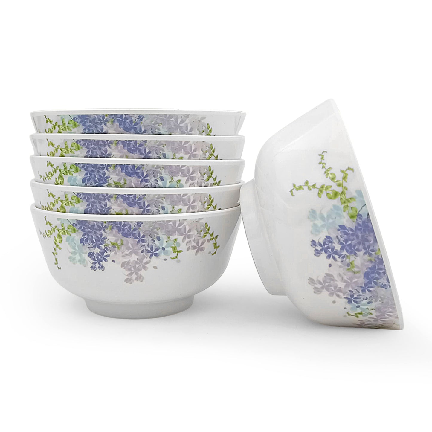 SUPERWARE | Pure Melamine | Soup Bowl Set - Monet (4.5") | 6 Nos.| Stain Free, Glazed Finish
