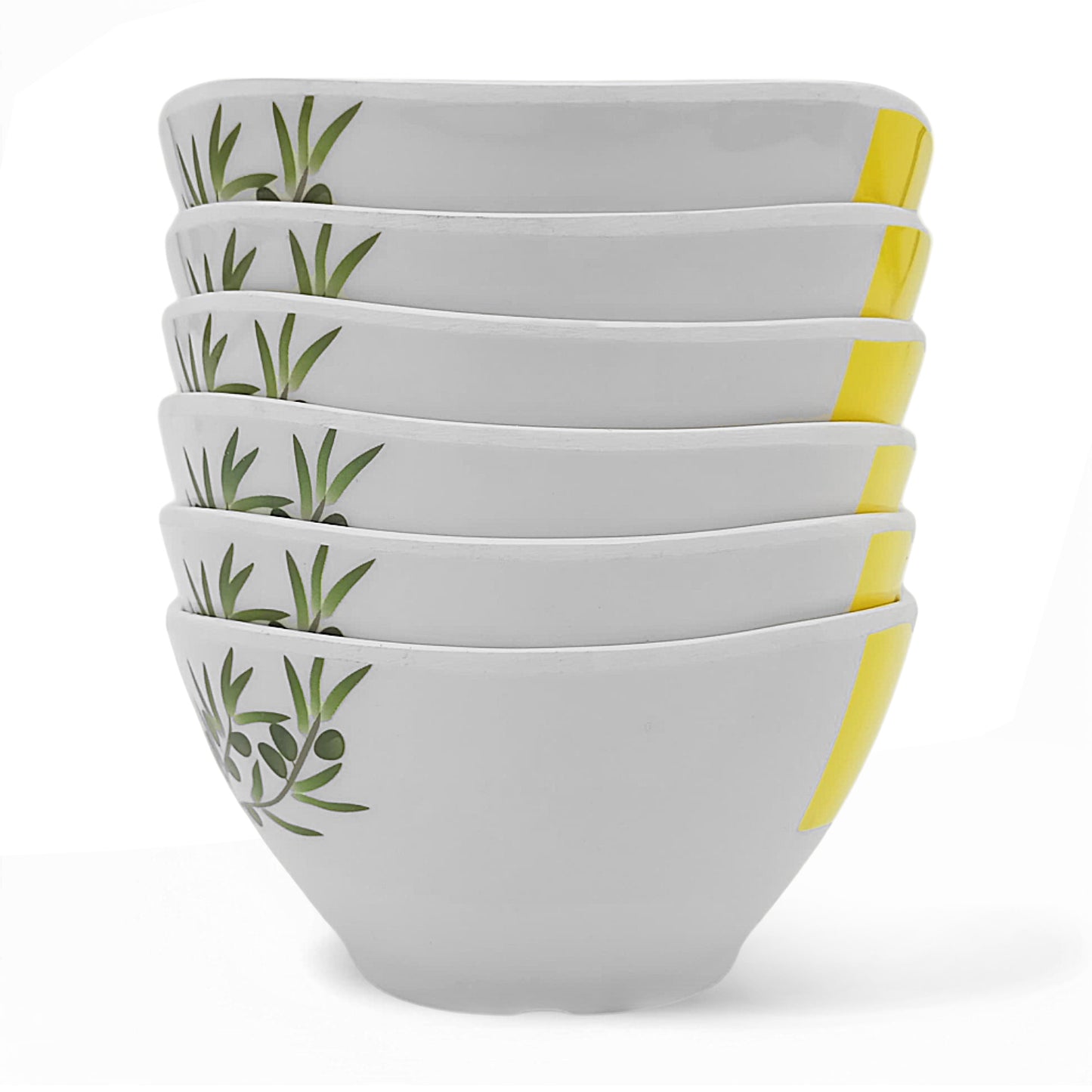 SUPERWARE | Pure Melamine | Soup Bowl Set - Olivia (4.5") | 6 Nos.| Stain Free, Glazed Finish