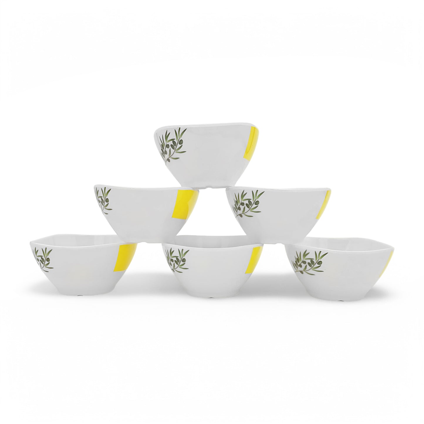 SUPERWARE | Pure Melamine | Bowl Set - Olivia 4" | 6 Nos. | Stain Free, Glazed Finish