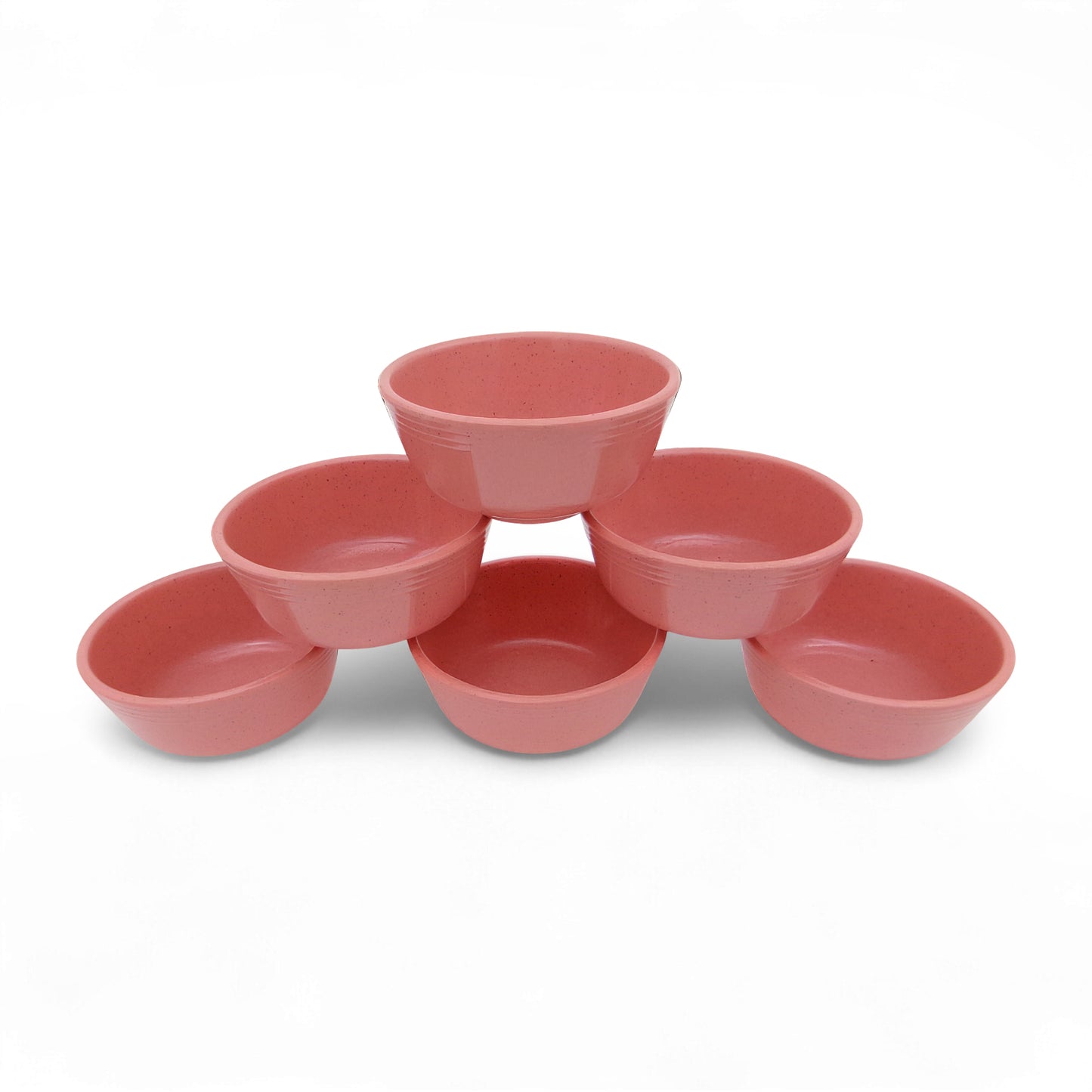 SUPERWARE | Pure Melamine | Classic Plus Katori Set - Pink Sand (3.5") | 6 Nos. | Stain Free, Glazed Finish