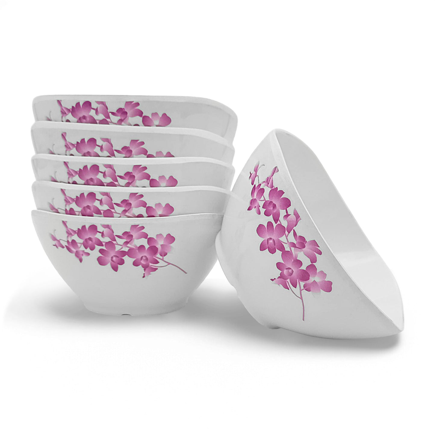 SUPERWARE | Pure Melamine | Soup Bowl Set - Purple Lilac (4.5") | 6 Nos. | Stain Free, Glazed Finish