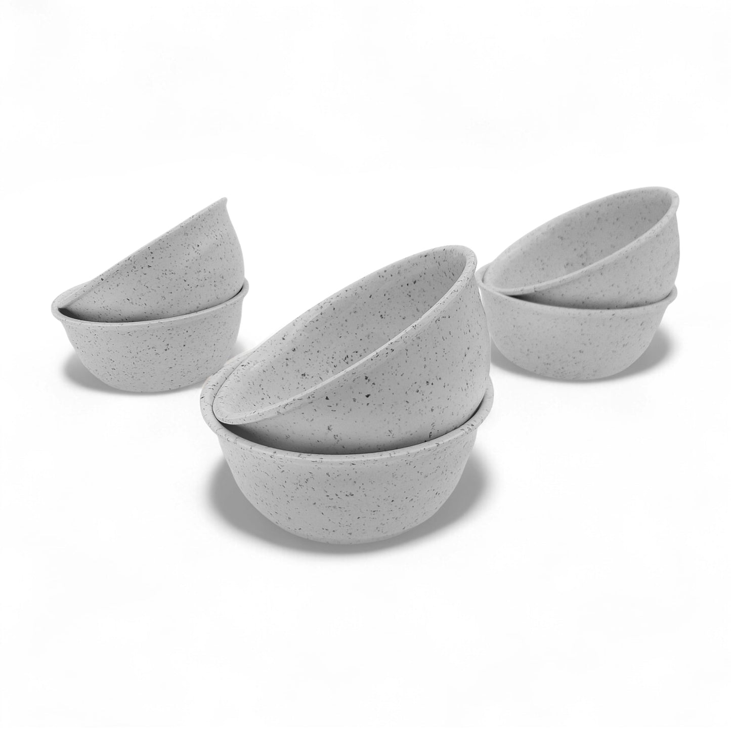 SUPERWARE | Pure Melamine | Round Soup Bowl Set - White Sand (4.5") | 6 Nos. | Stain Free, Glazed Finish