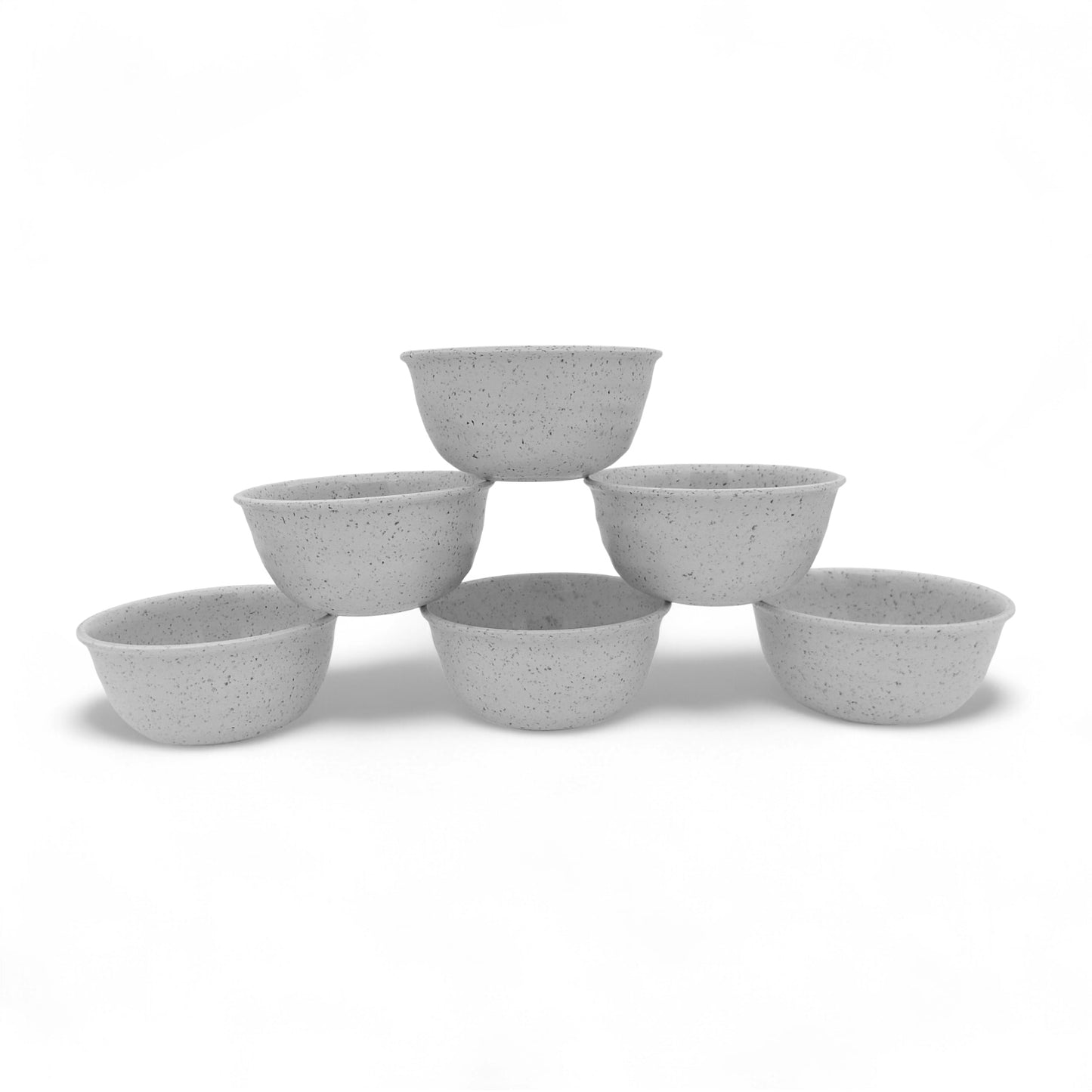 SUPERWARE | Pure Melamine | Round Soup Bowl Set - White Sand (4.5") | 6 Nos. | Stain Free, Glazed Finish