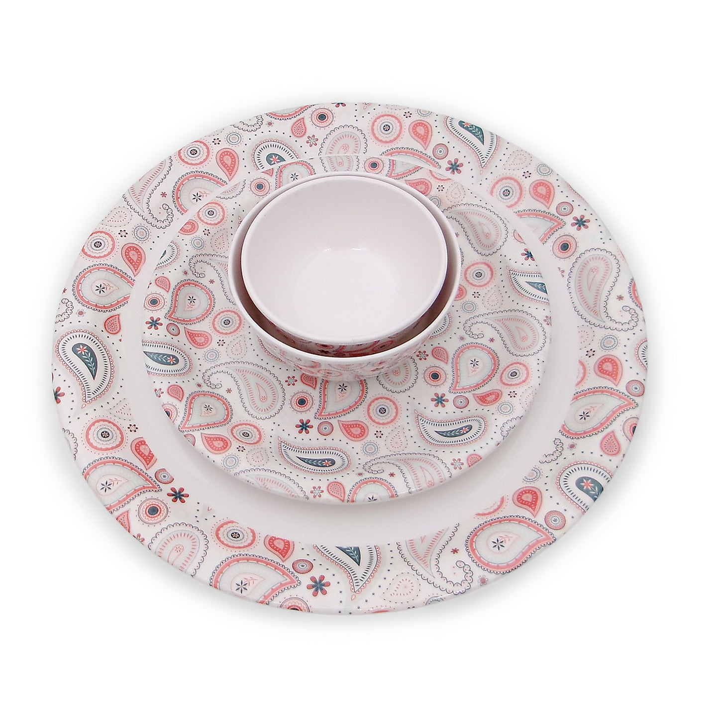 SUPERWARE, Pure Melamine | Dinner Set - Candella | Set Of 24 Pcs. | Stain Free, Glazed Finish